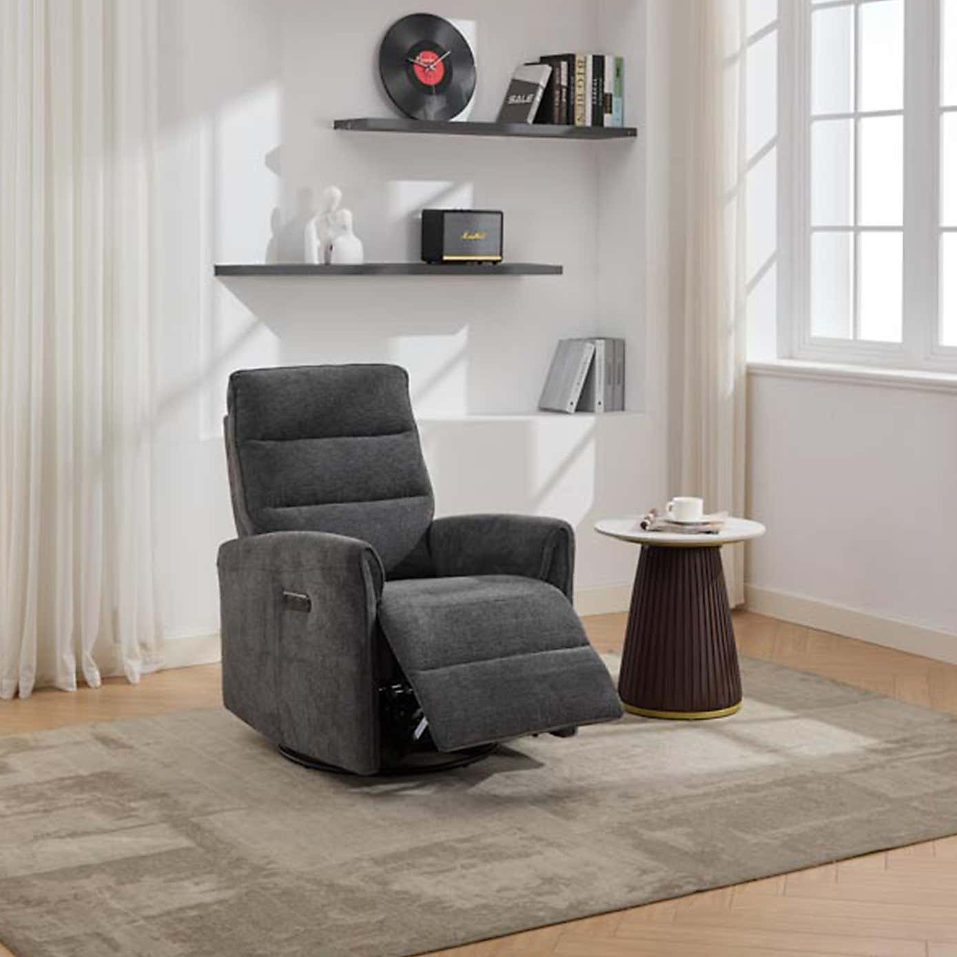 Image Furnishings Waterville Swivel Recliner Chair
