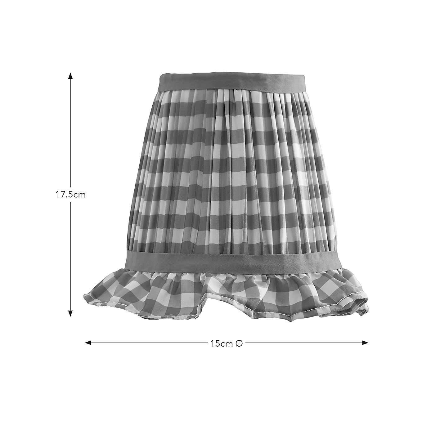 Carys Frilled Gingham Lamp Shade