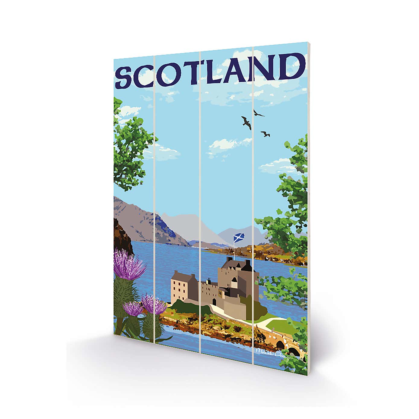 The Art Group Scotland Wooden Wall Art