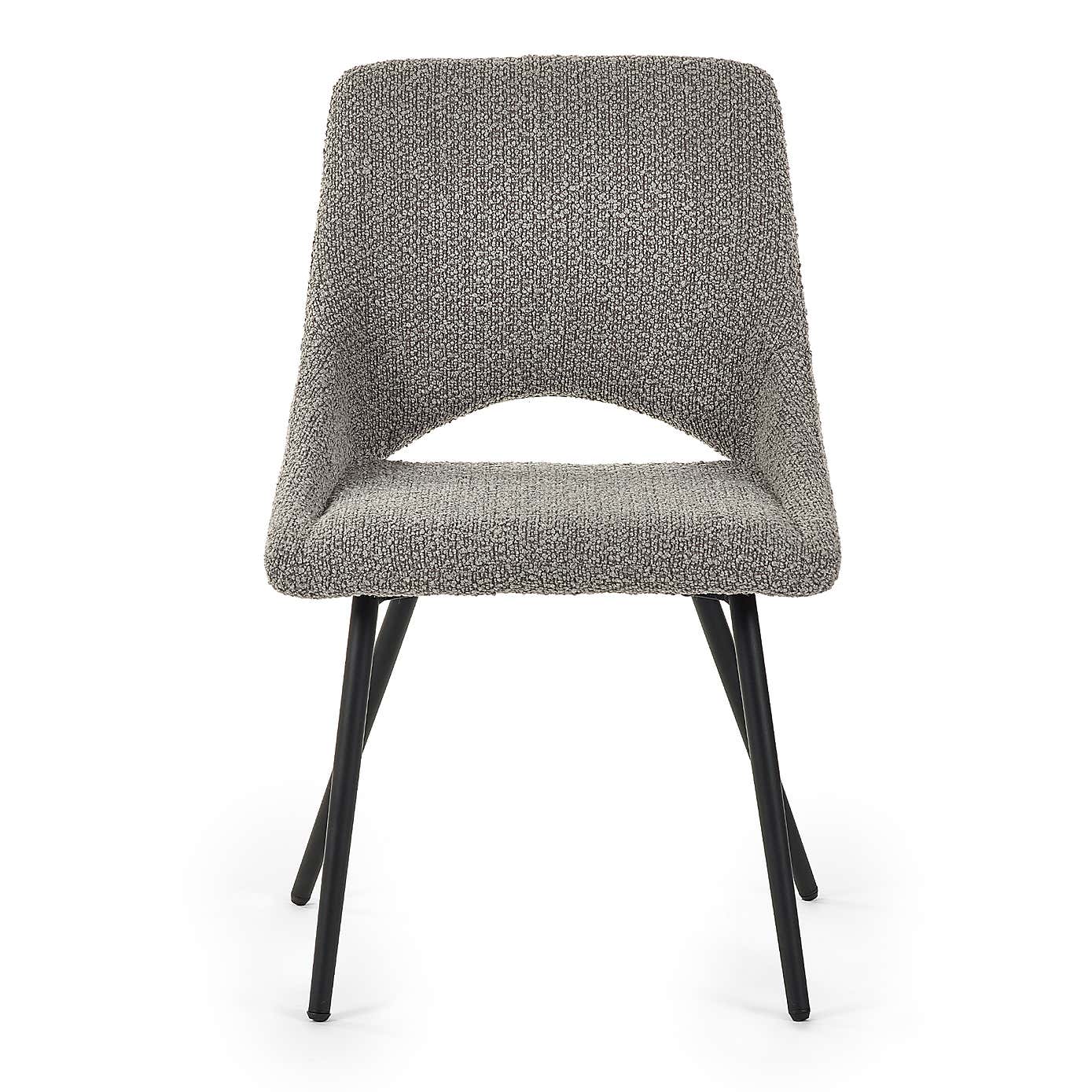 Iris Set Of 2 Dining Chairs, Boucle