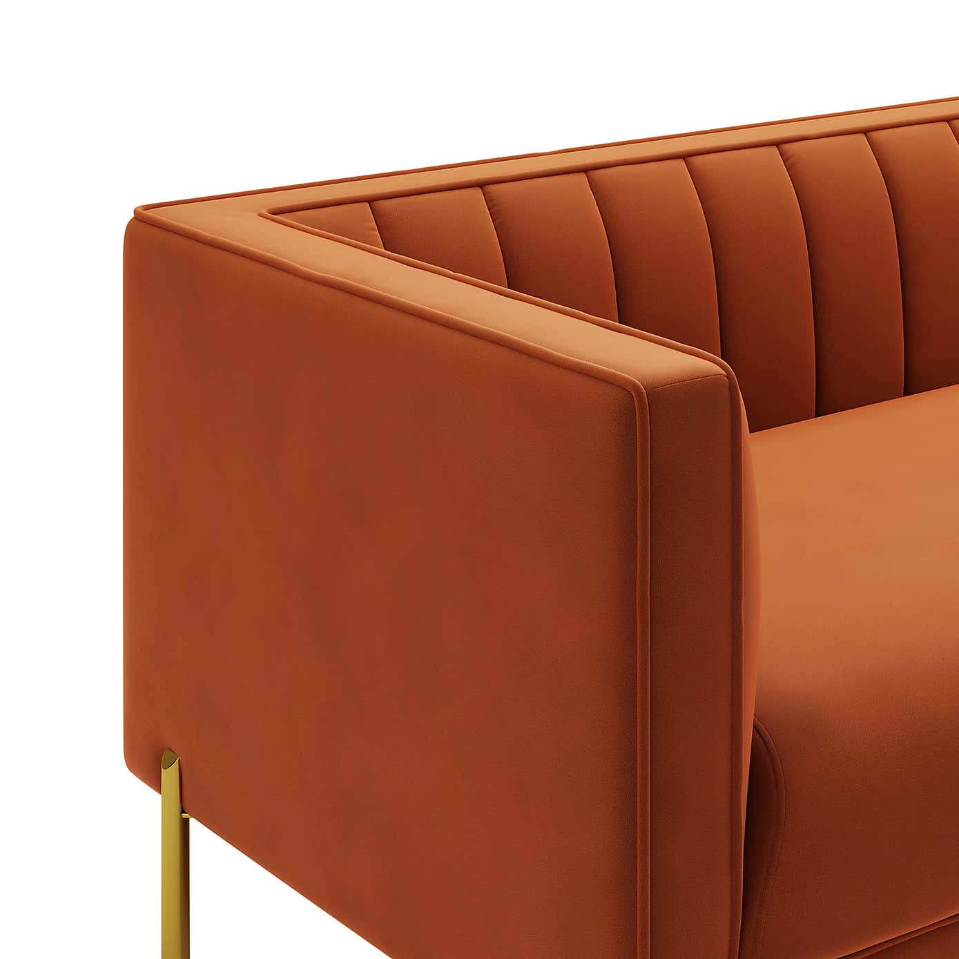 Bellamy Velvet 2 Seater Sofa - Grey