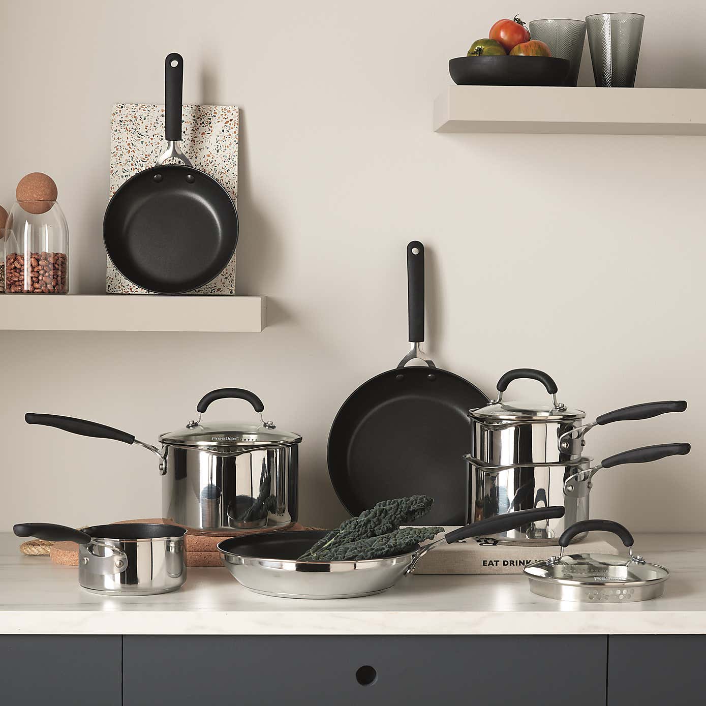 Prestige Made to Last Stainless Steel Saucepan, 16cm