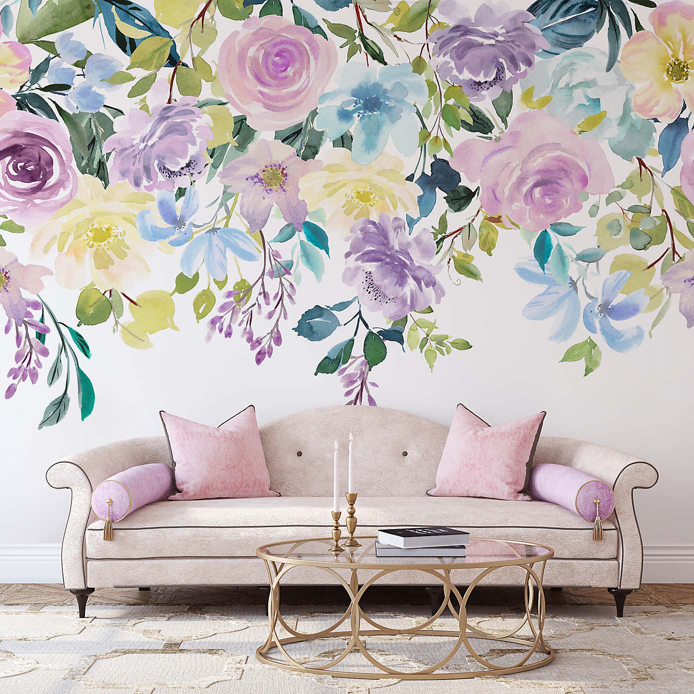 Watercolour Florals Mural