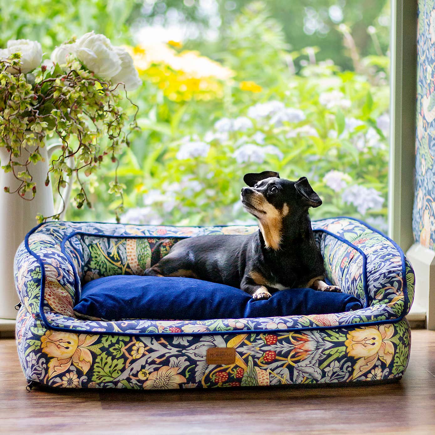 Morris & Co Strawberry Thief Sofa Dog Bed