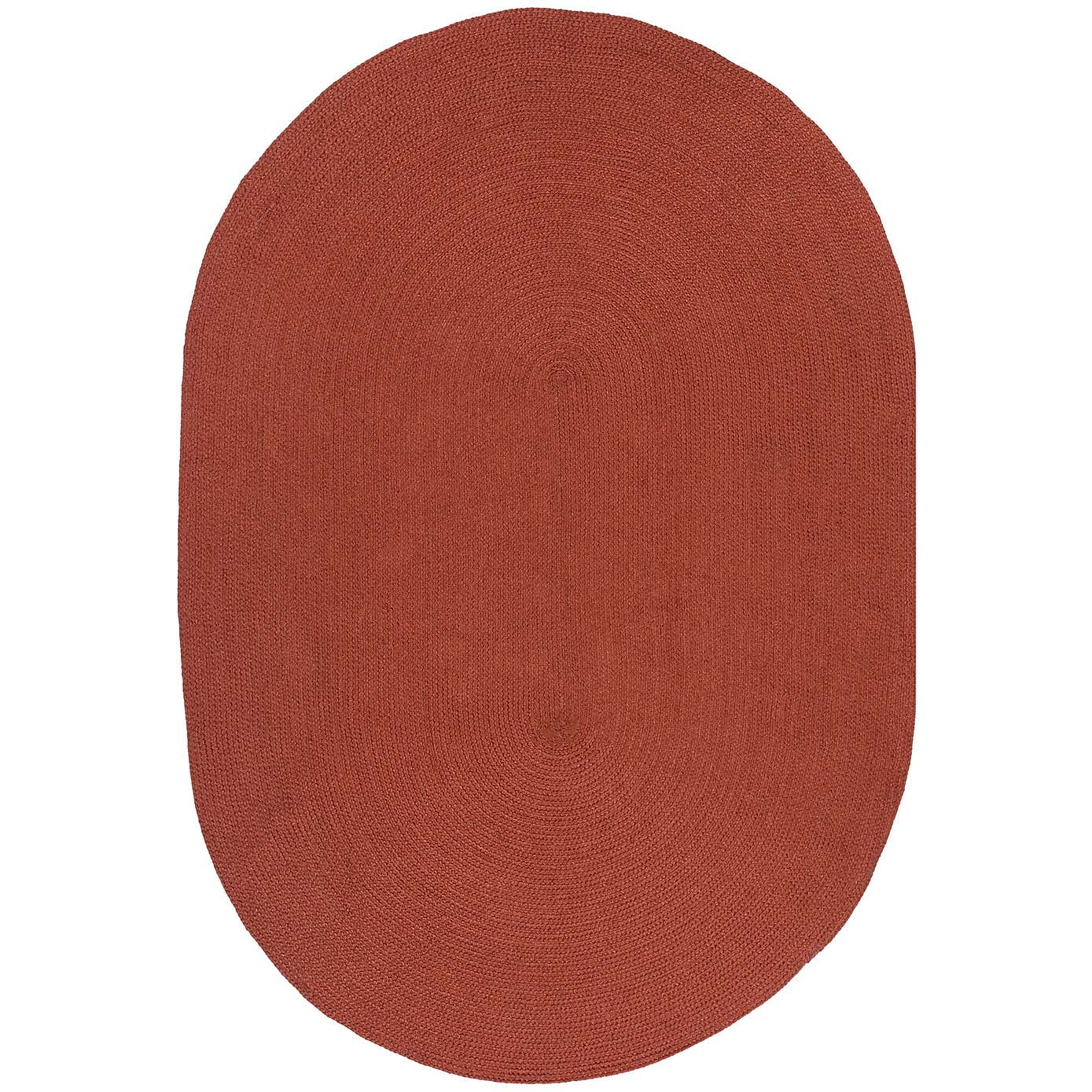 Jute Effect Indoor Outdoor Oval Rug