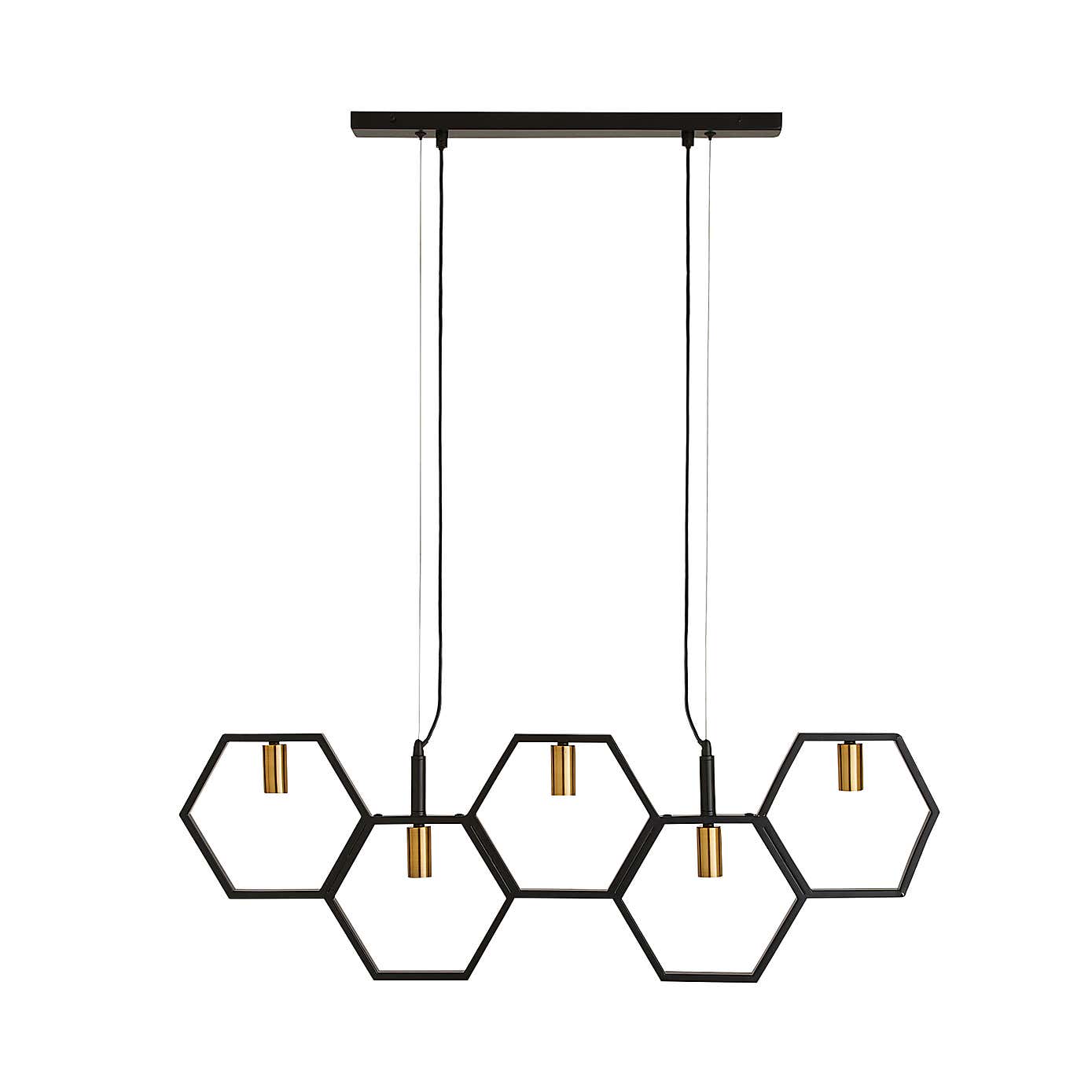 Hexa 5 Light Ceiling Fitting