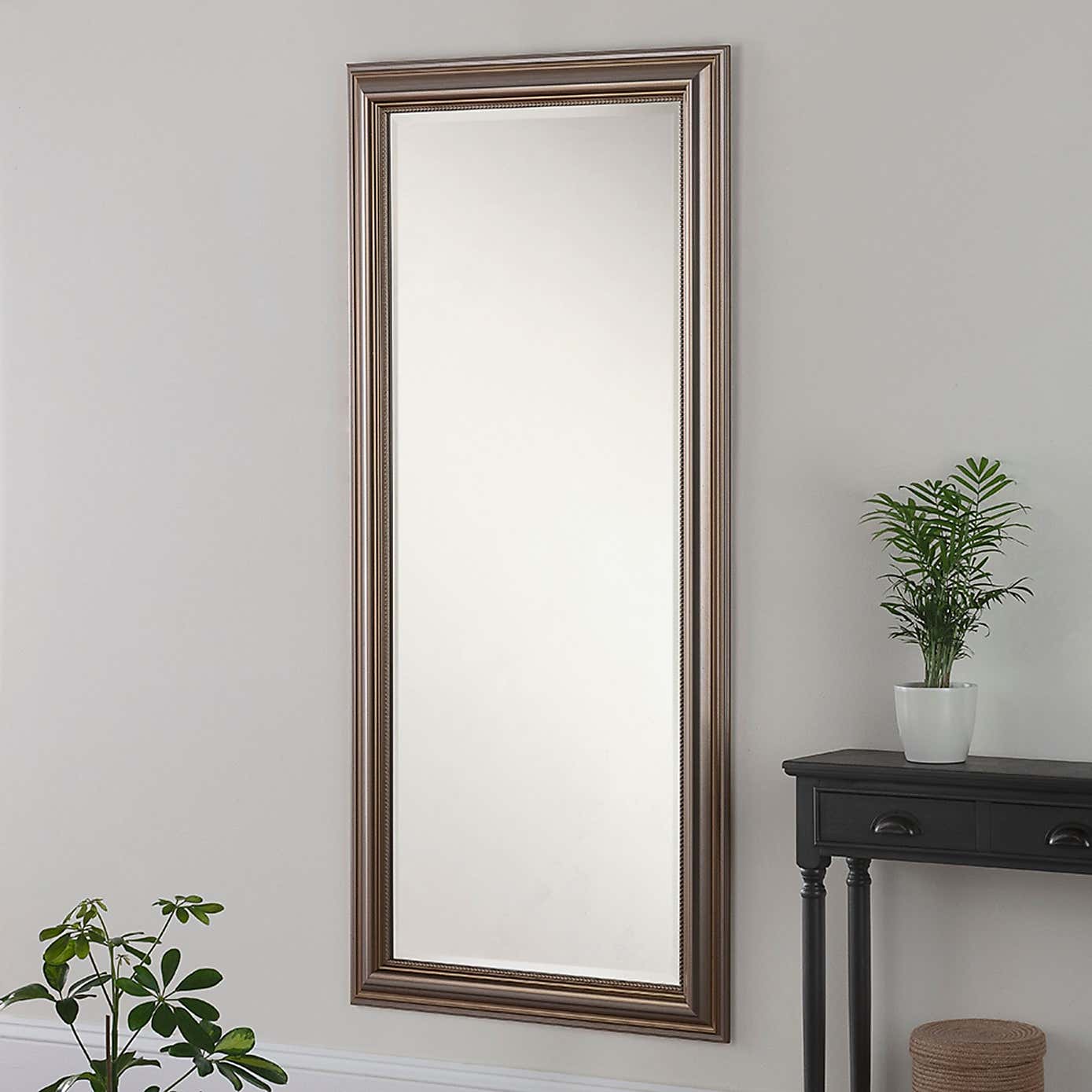 Yearn Beaded Overmantle Wall Mirror
