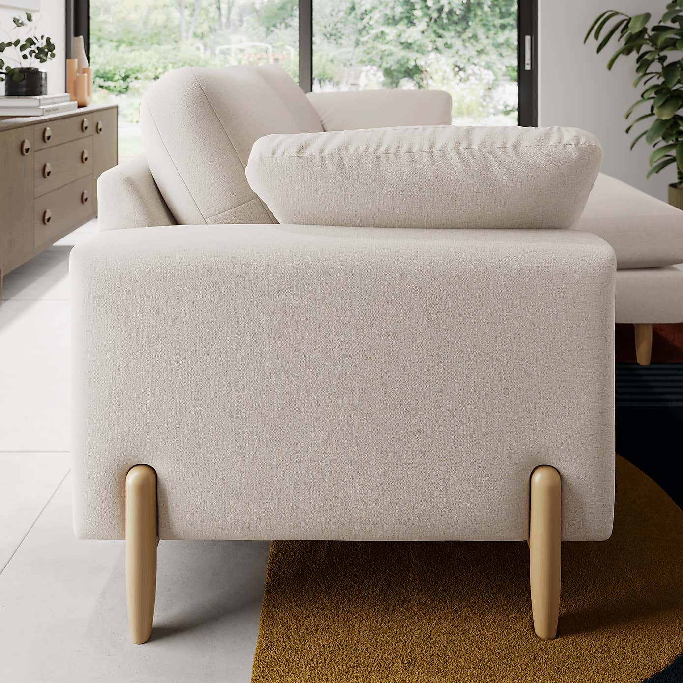 Apollo Soft Texture Corner Chaise Sofa