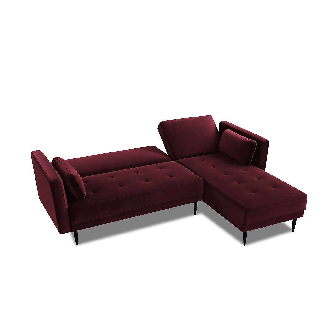Selassi Velvet 3 Seater Corner Sofa Bed