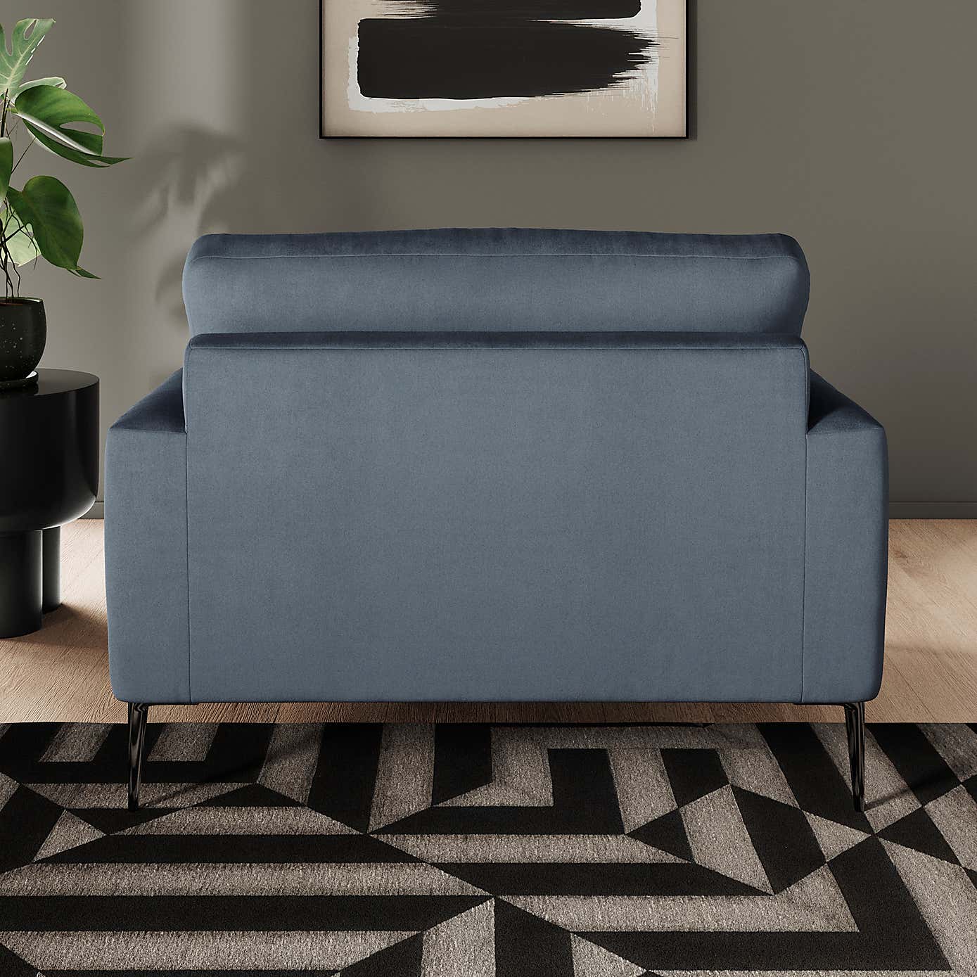 Lawson Matte Plush Velvet Snuggle Chair
