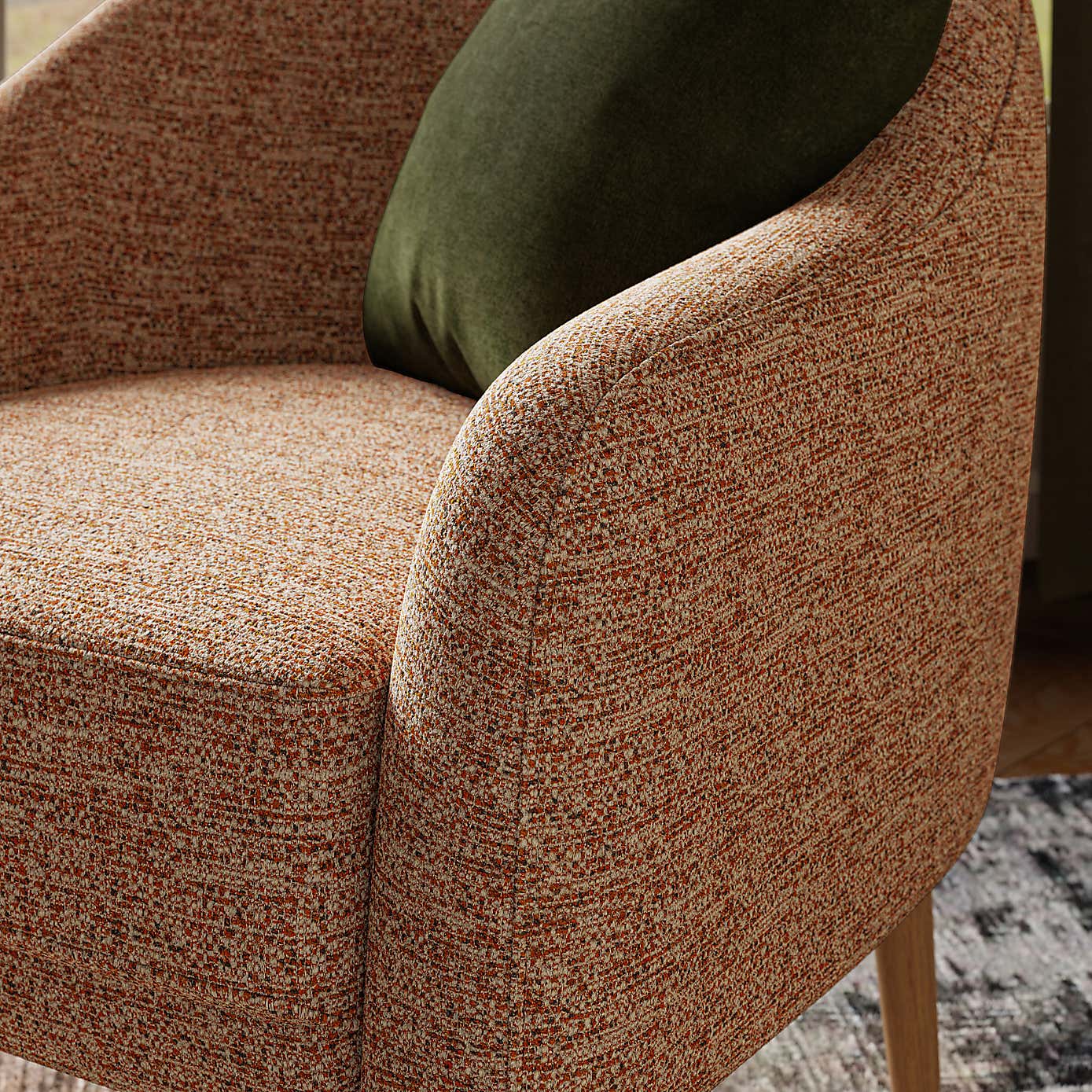 Kaspar Luxe Boucle Tub Chair