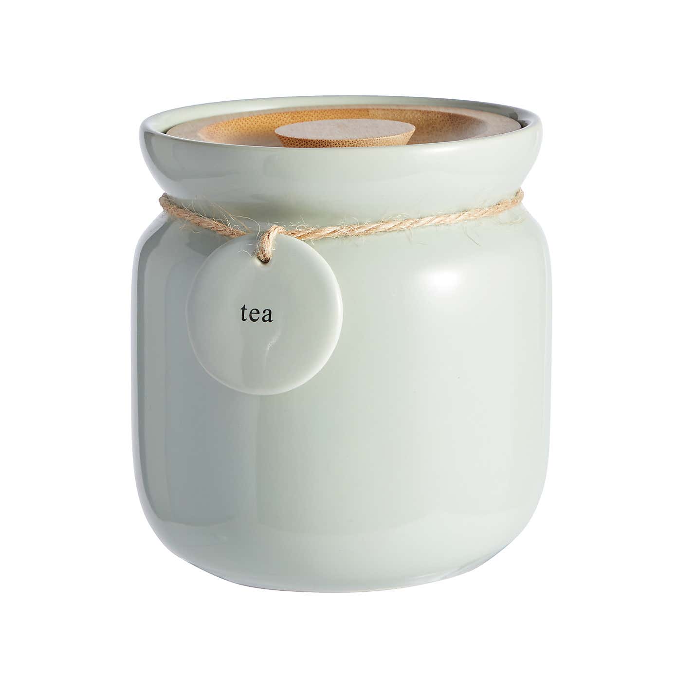 White Hang Tag Canister