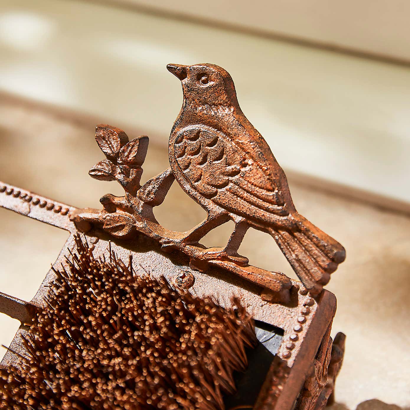 Bird Cast Iron Boot Brush