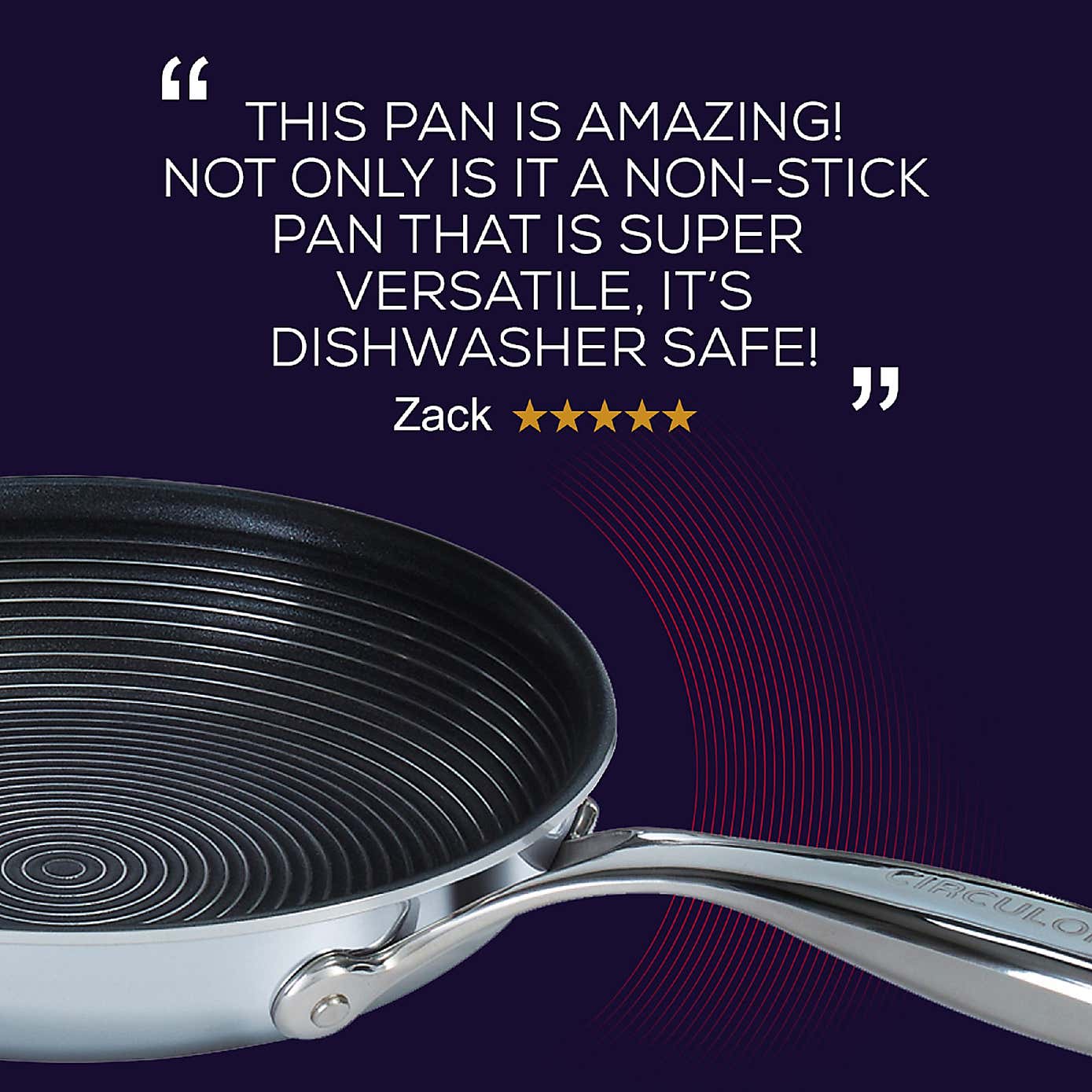 Circulon C Series Non-Stick Tri-Ply Stainless Steel Skillet Pan, 22cm