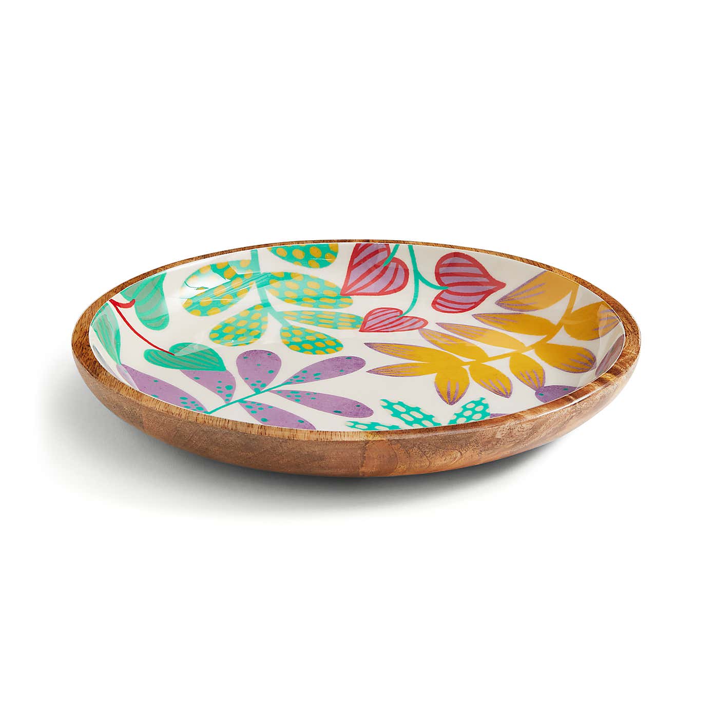 Palm Leaves Mango Wood Serving Plate