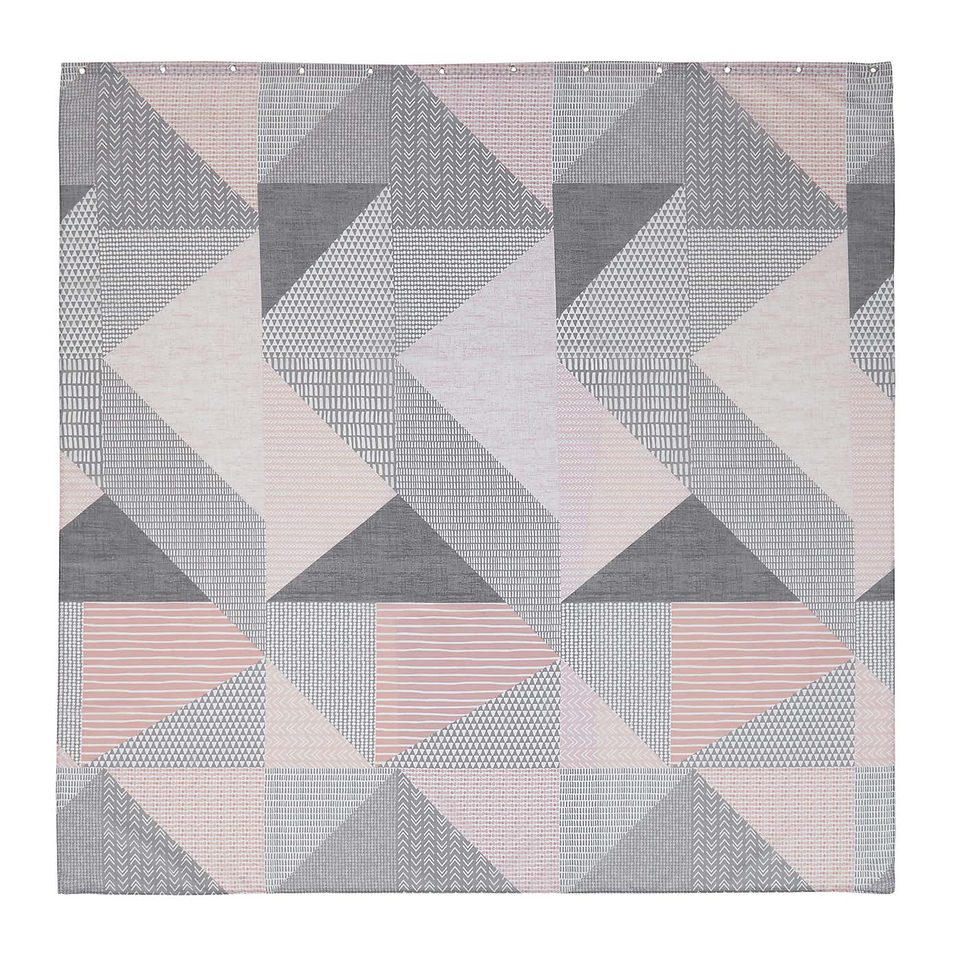 Catherine Lansfield Larsson Geometric Shower Curtain
