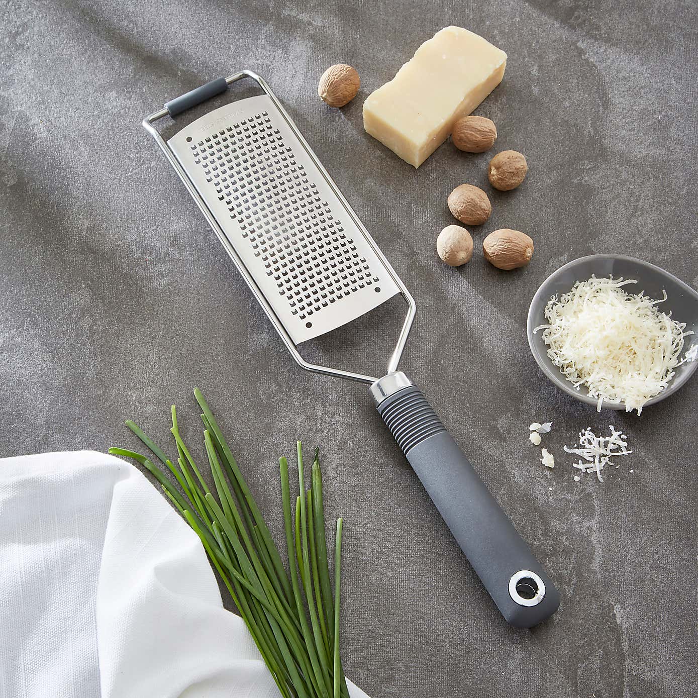 Handheld Grater with Soft Grip Handle