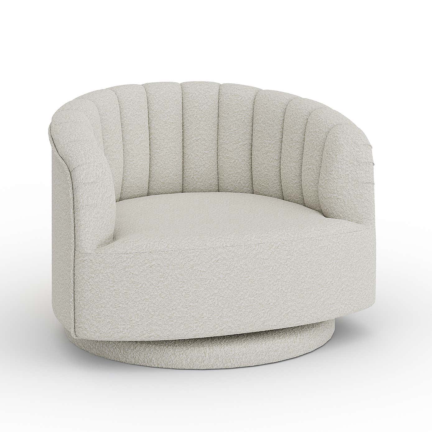 Elena Scalloped Swivel Chair