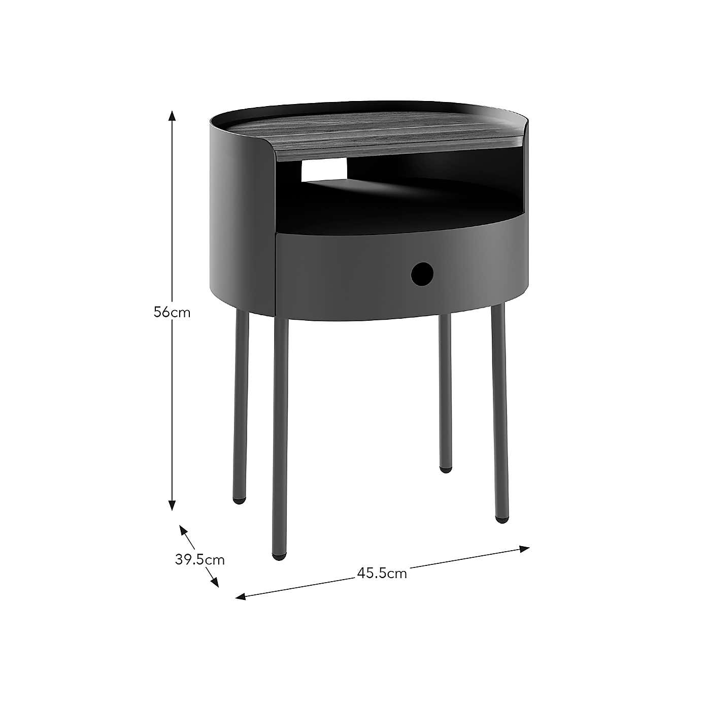 Elements Griffin Compact Bedside Table