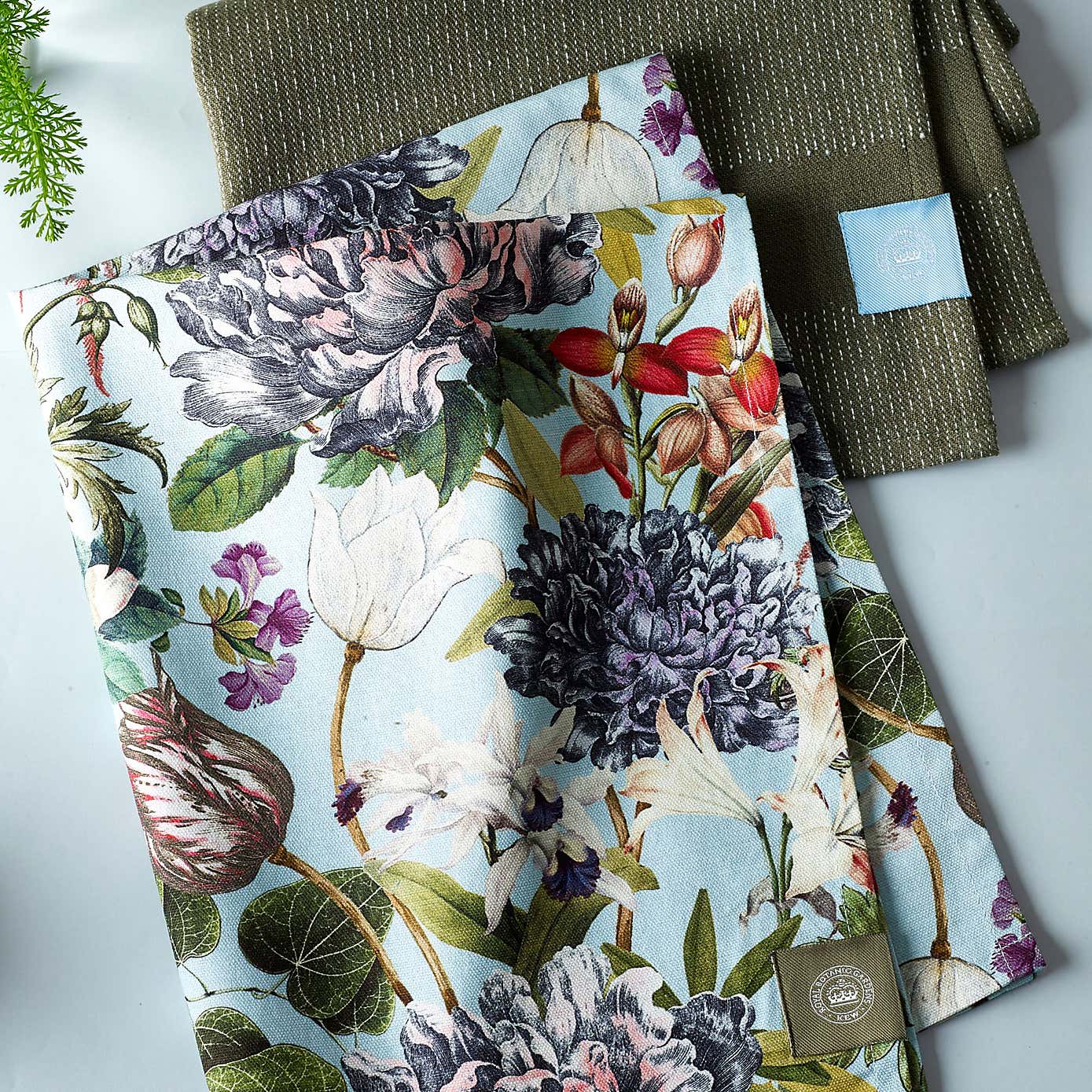 Set of 2 Kew Bee Floral Tea Towels