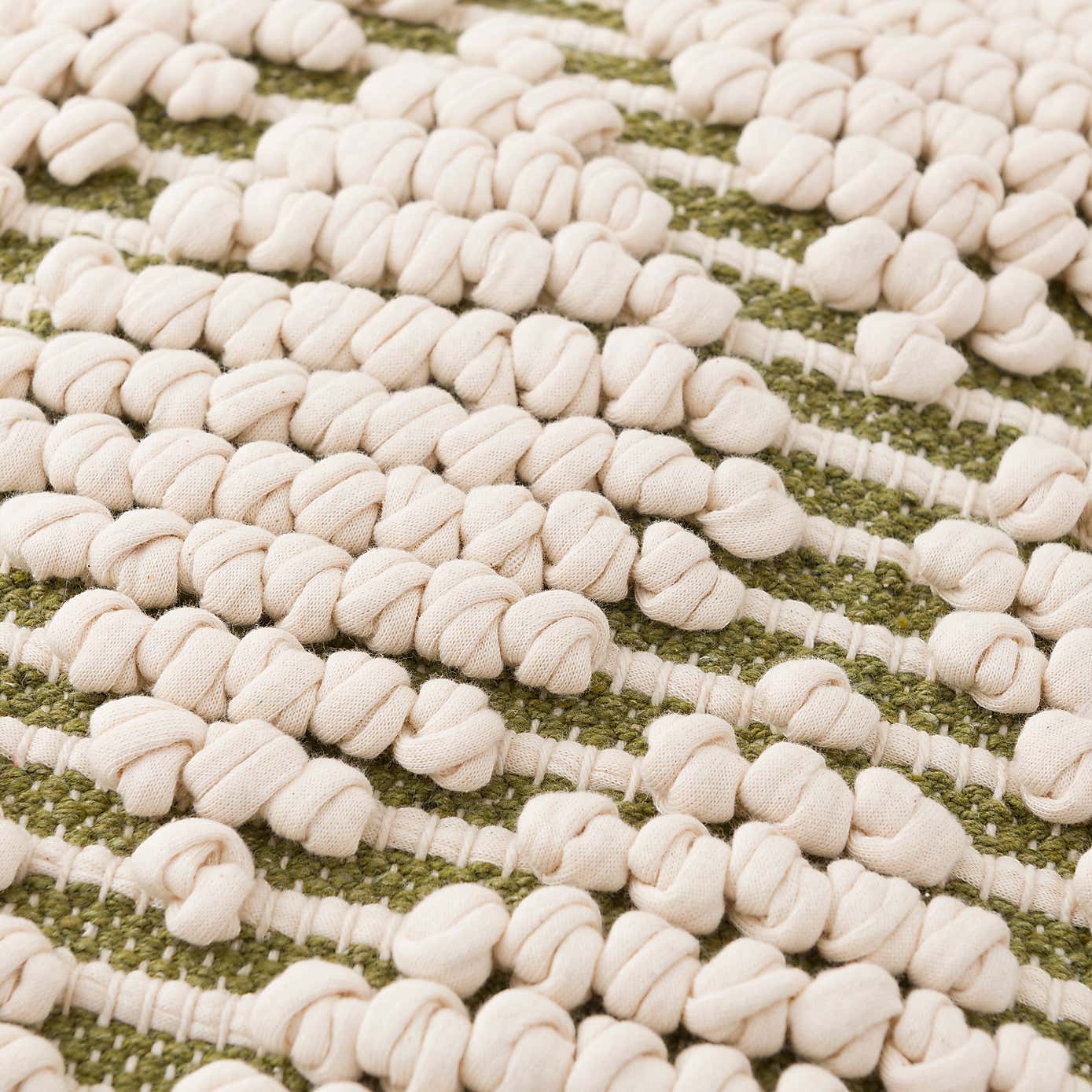 Jersey Bobble Diamond Square Cushion