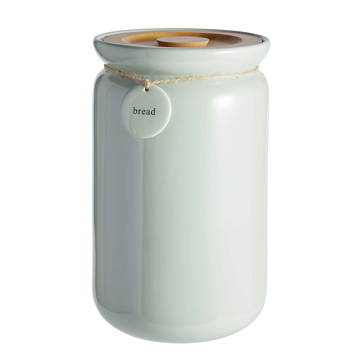 Hang Tag Bread Canister Sage