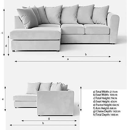 Blake Opulent Velvet Curved Quilted Arm Corner Sofa