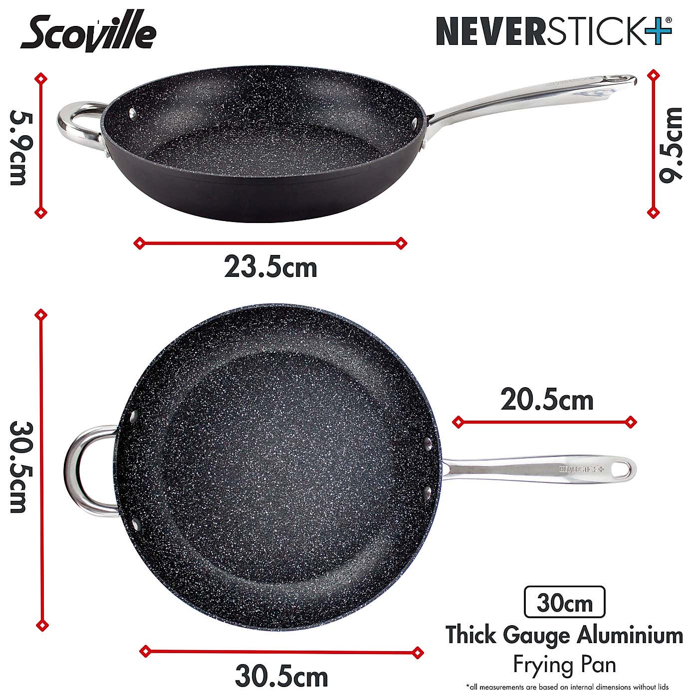 Scoville Neverstick 6 Non-stick Aluminum Frying pan, 30cm