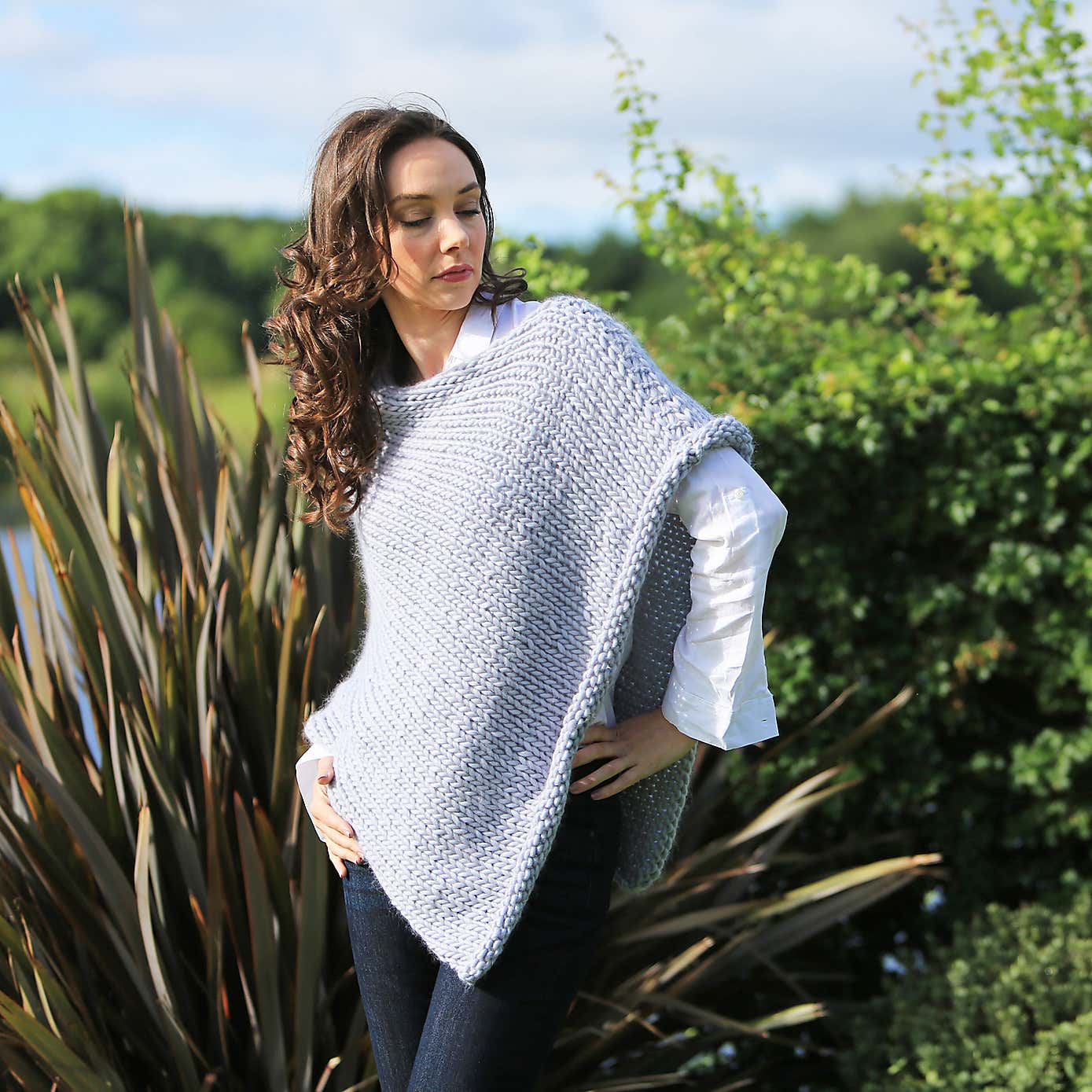 Wool Couture Malala Poncho Seal Knitting Kit