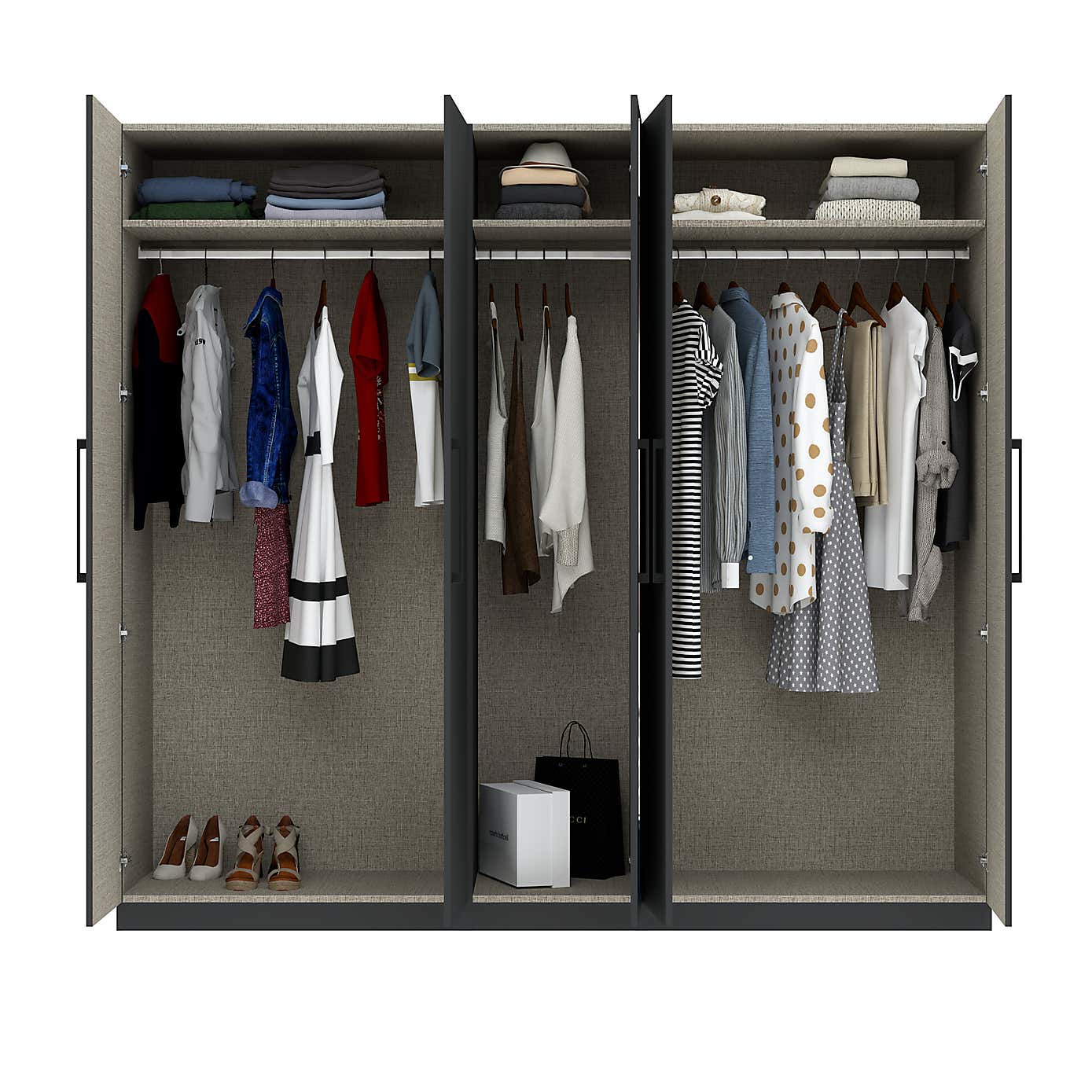 Foster 5 Door Wardrobe