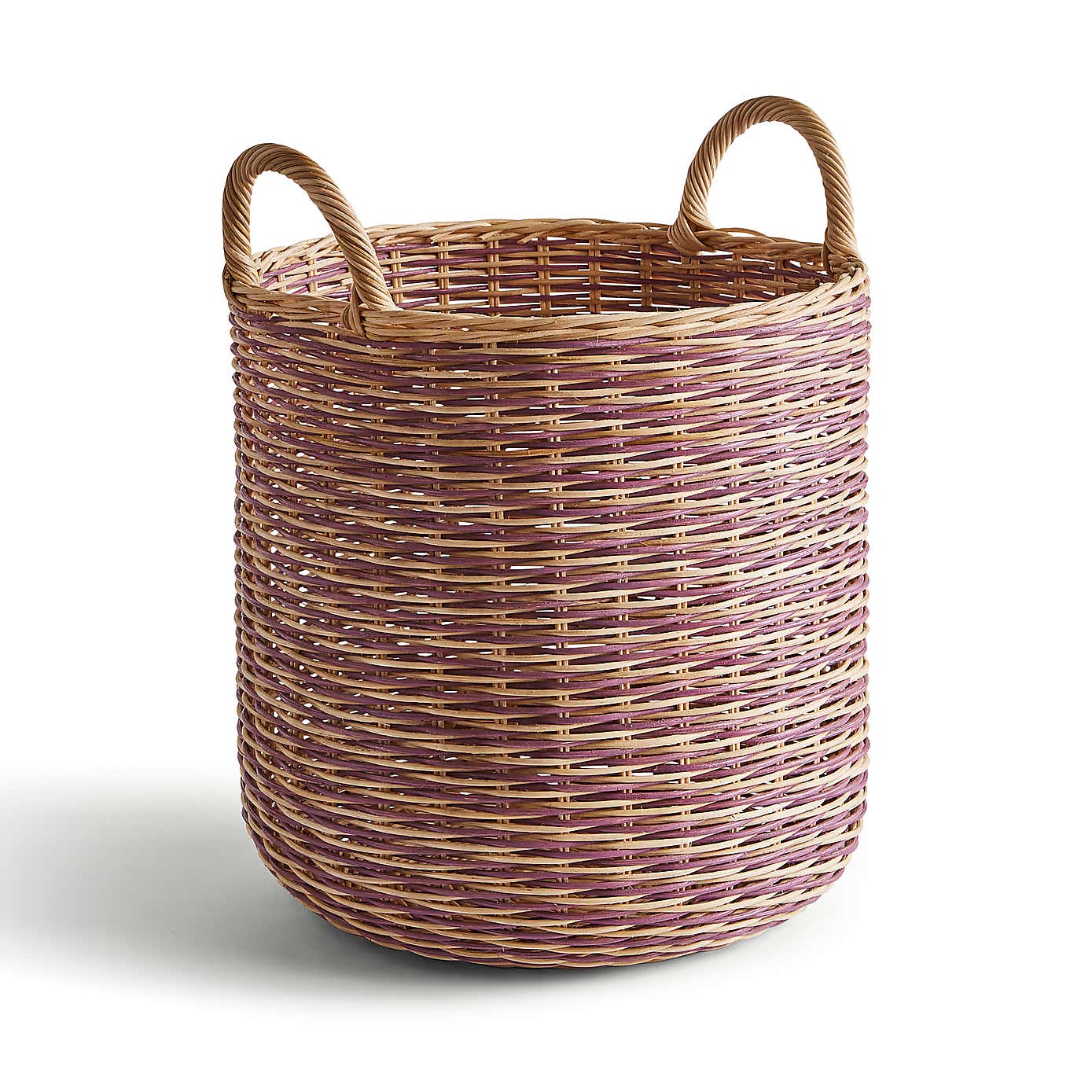 Round Woven Rattan Basket