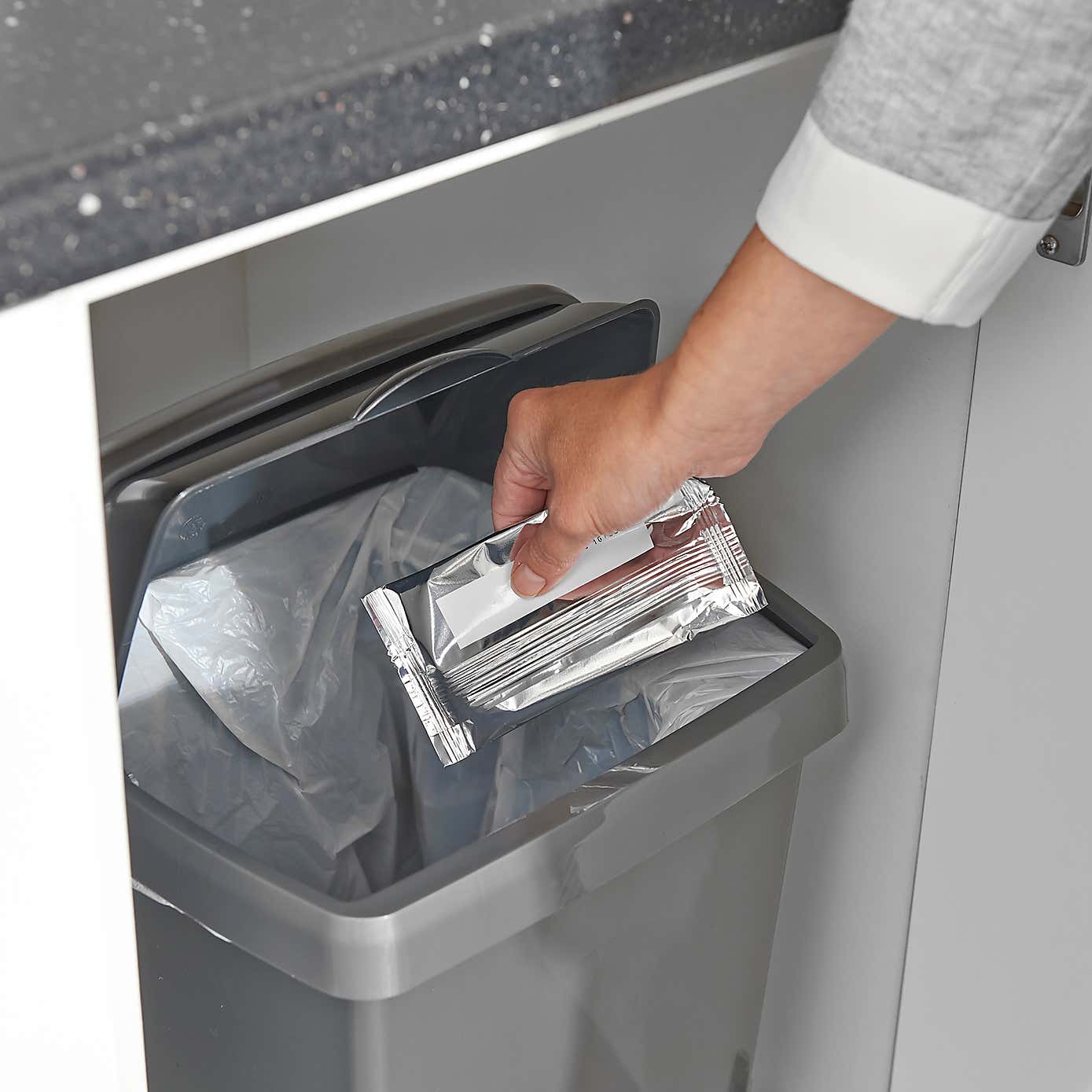 Addis 24 Litre Grey Roll Top Bin