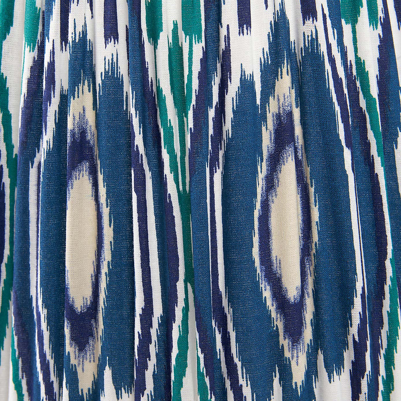 Izara Ikat Patterned Gathered Tapered Shade