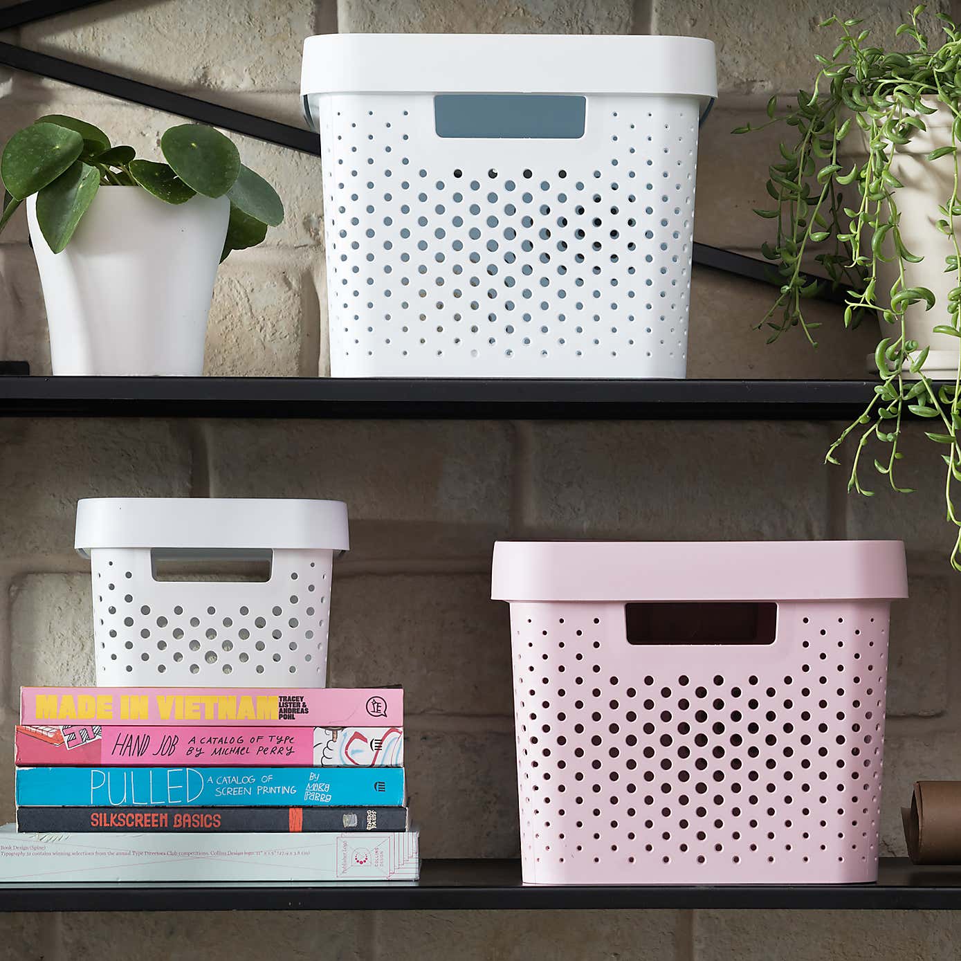 Curver Infinity 100% Recycled Plastic Storage Basket