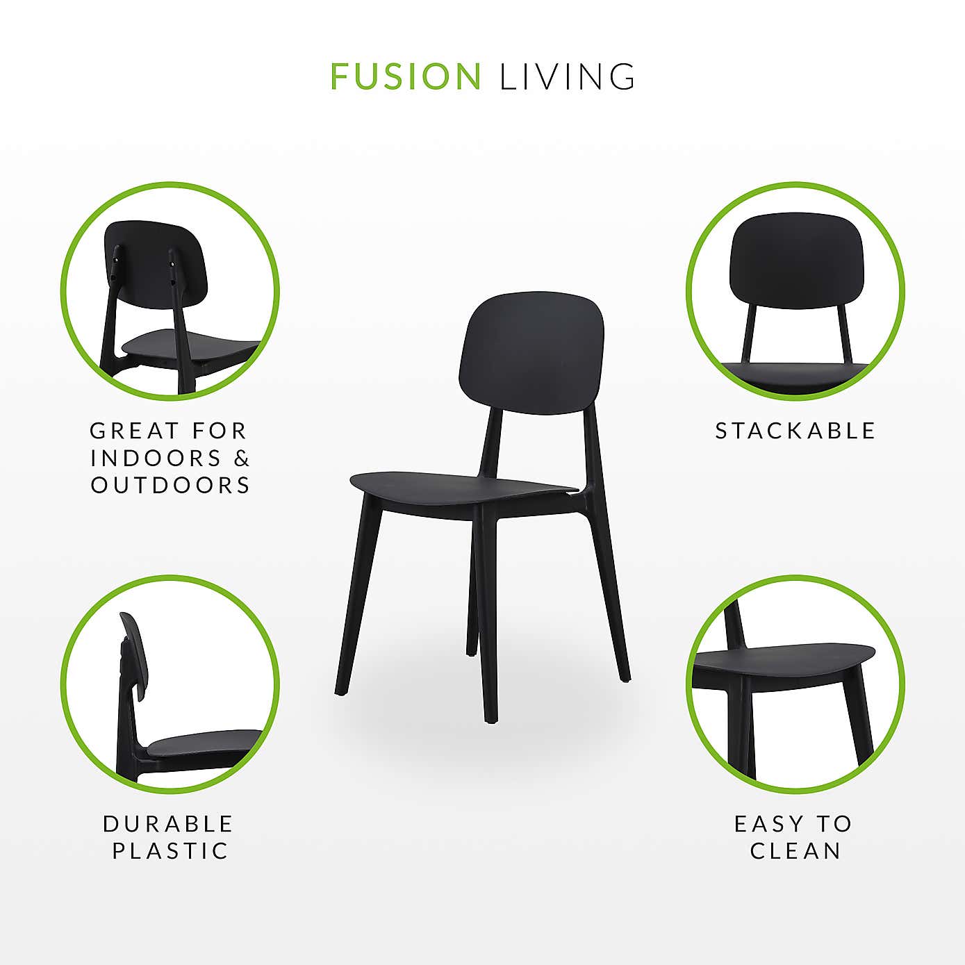 Fusion Living Oslo Plastic Dining Chair