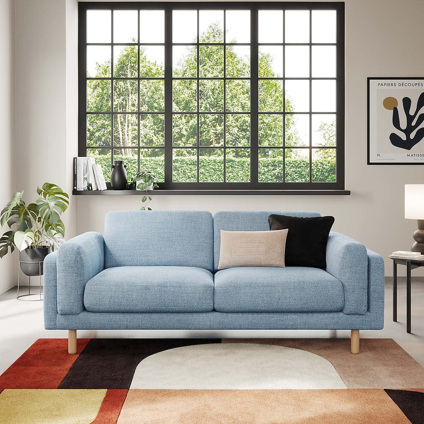 Newton Chunky Tonal Weave 3 Seater Sofa