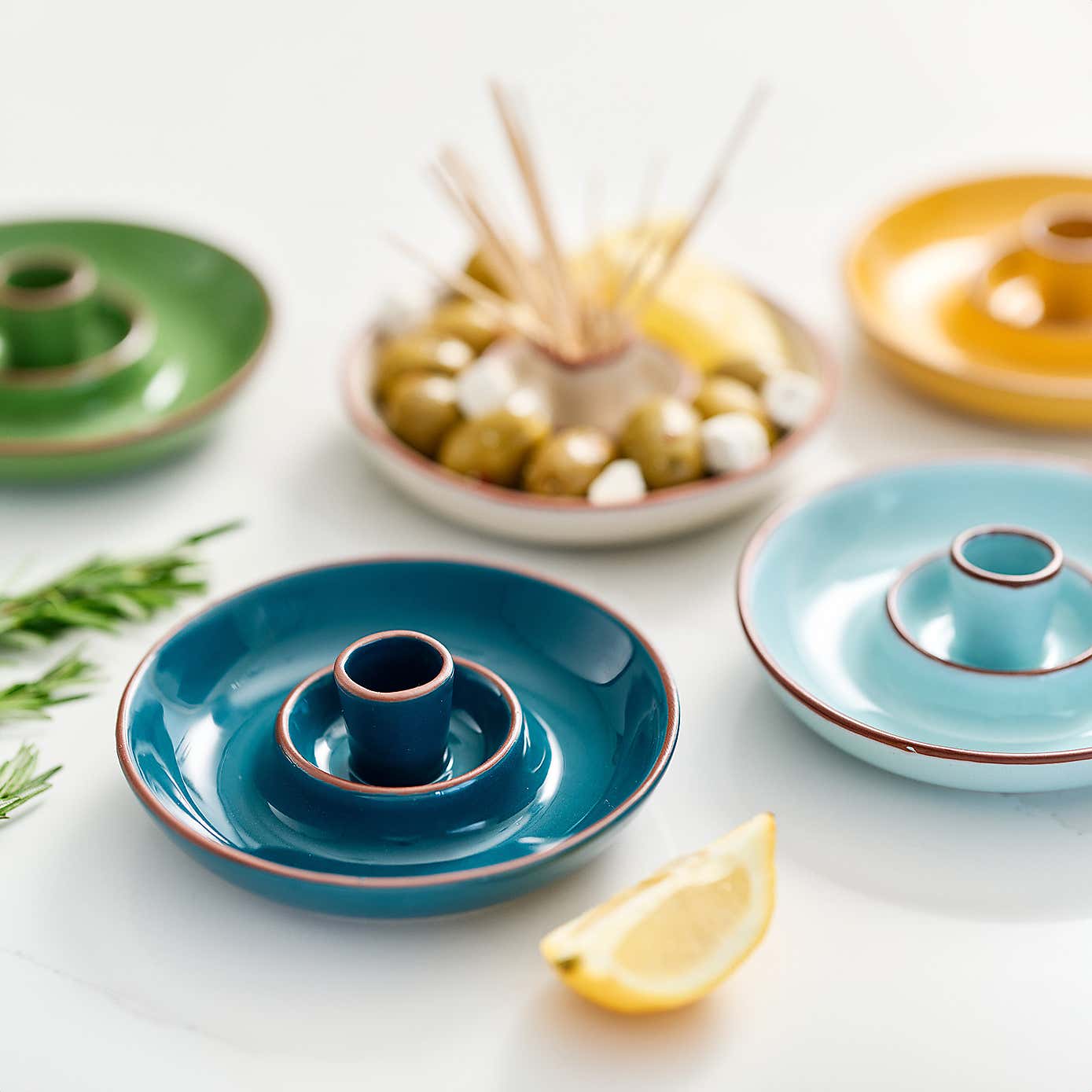 Dexam Sintra Glazed Terracotta Olive Dish