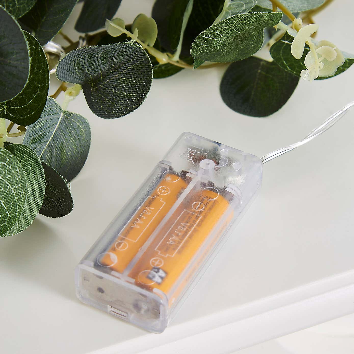 Artificial Eucalyptus 15 LED Lit Garland