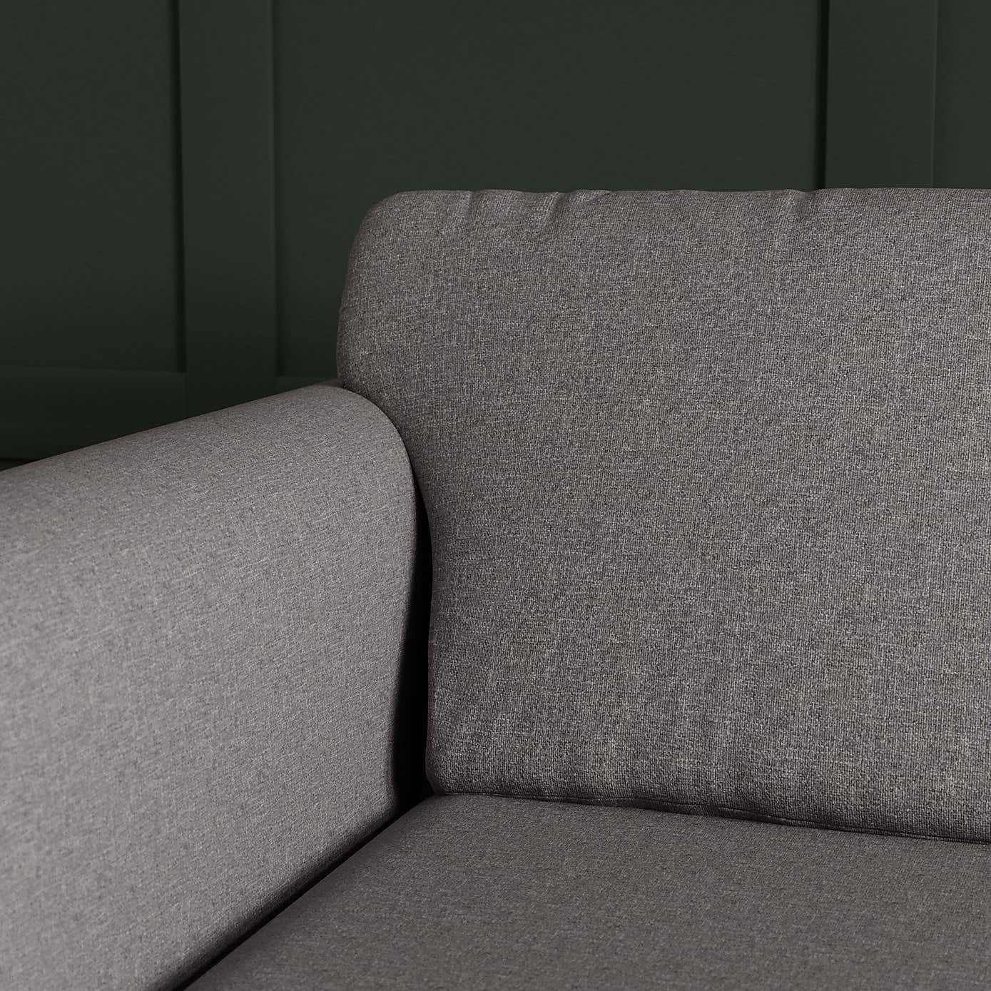 Blake Soft Texture Fabric 3 Seater Corner Sofa