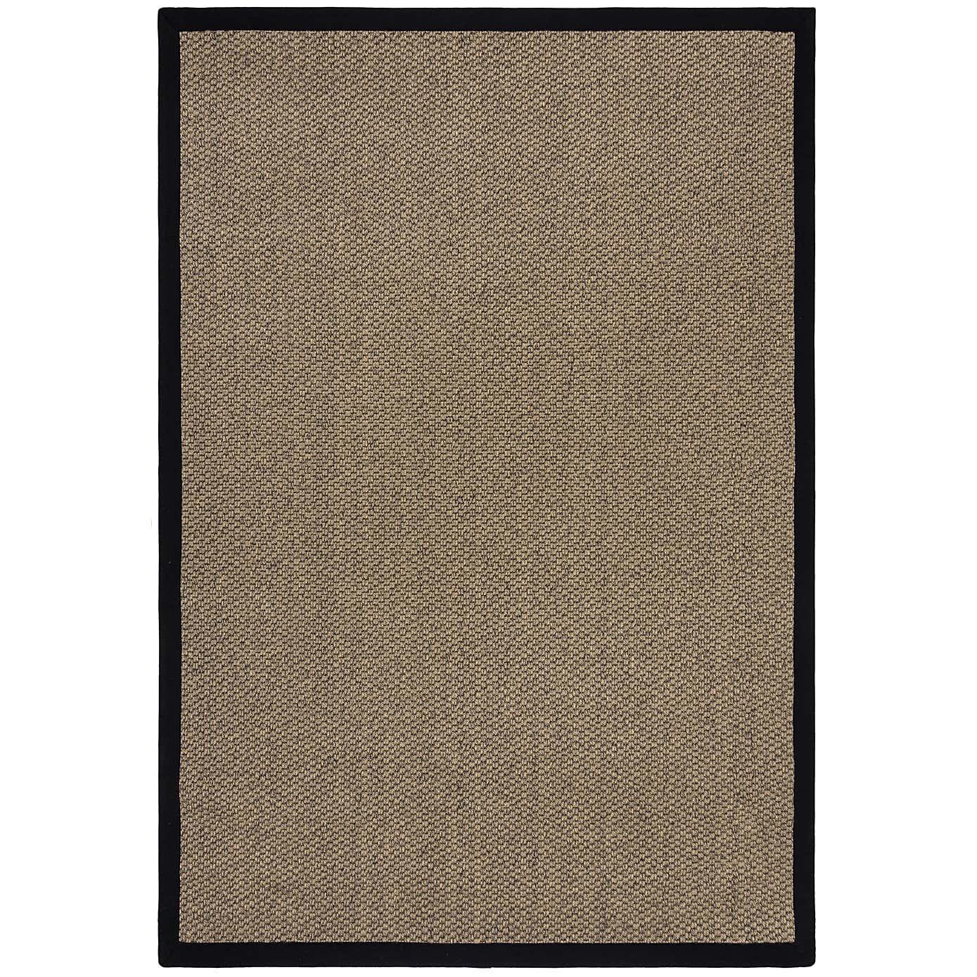 Sisal Look Washable Border Rug