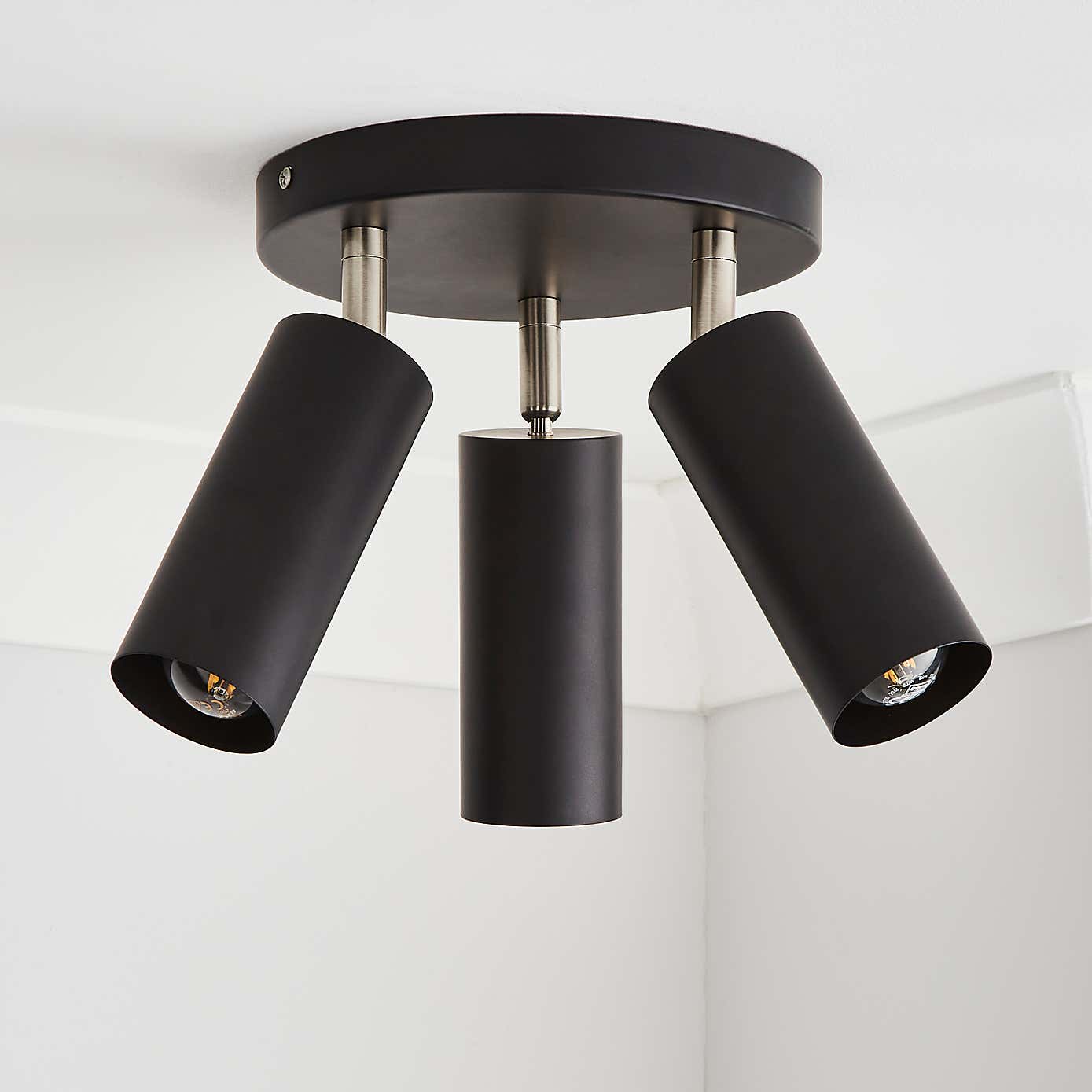 Leila 3 Light Semi Flush Ceiling Fitting