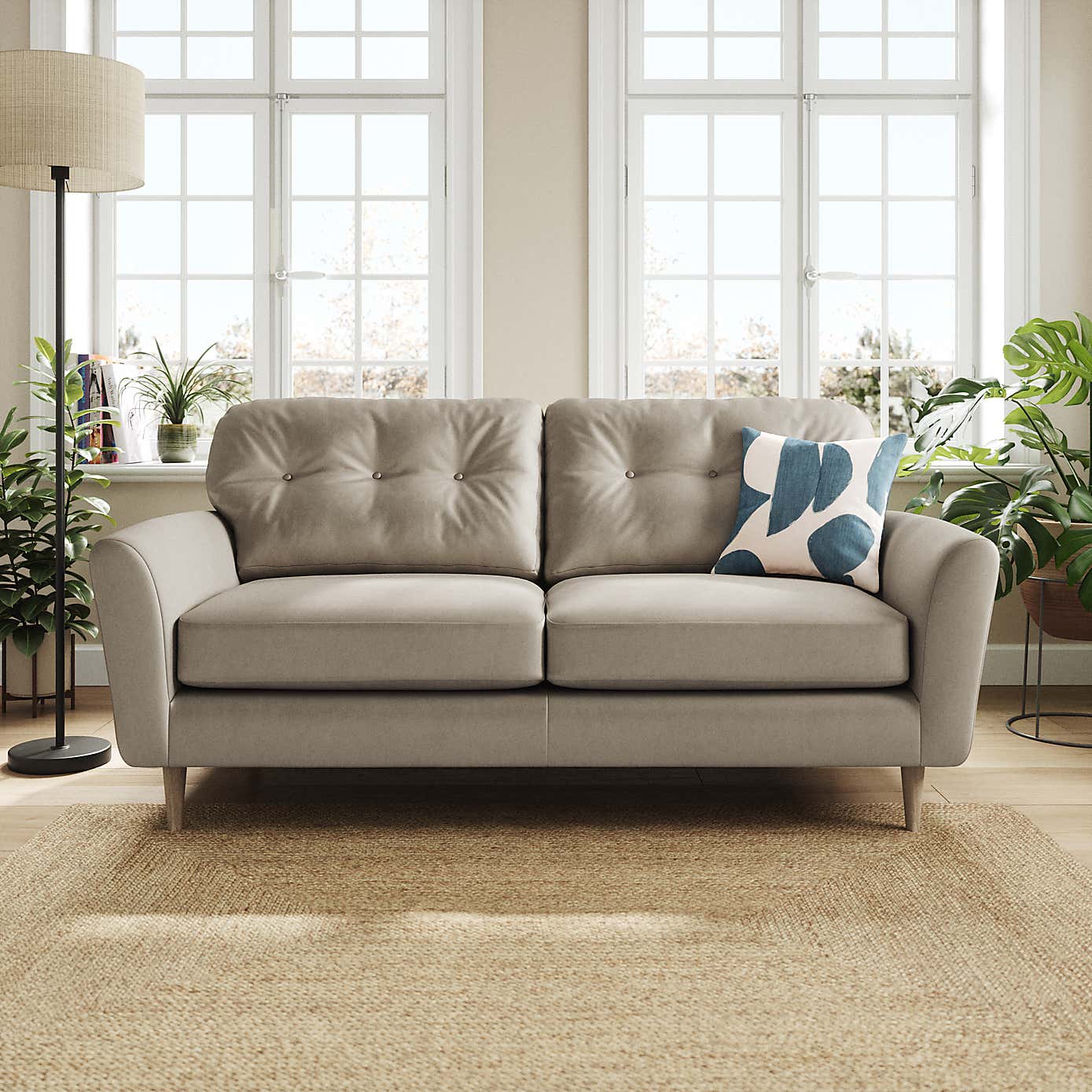 Sven Opulent Velvet 3 Seater Sofa