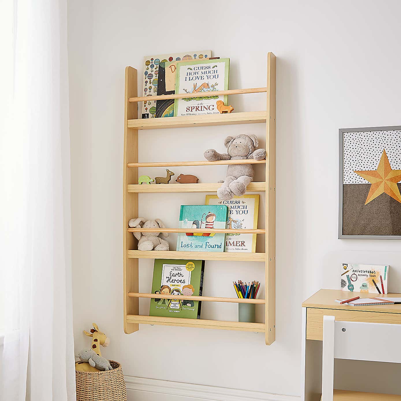 Wall Mounted Book Shelf