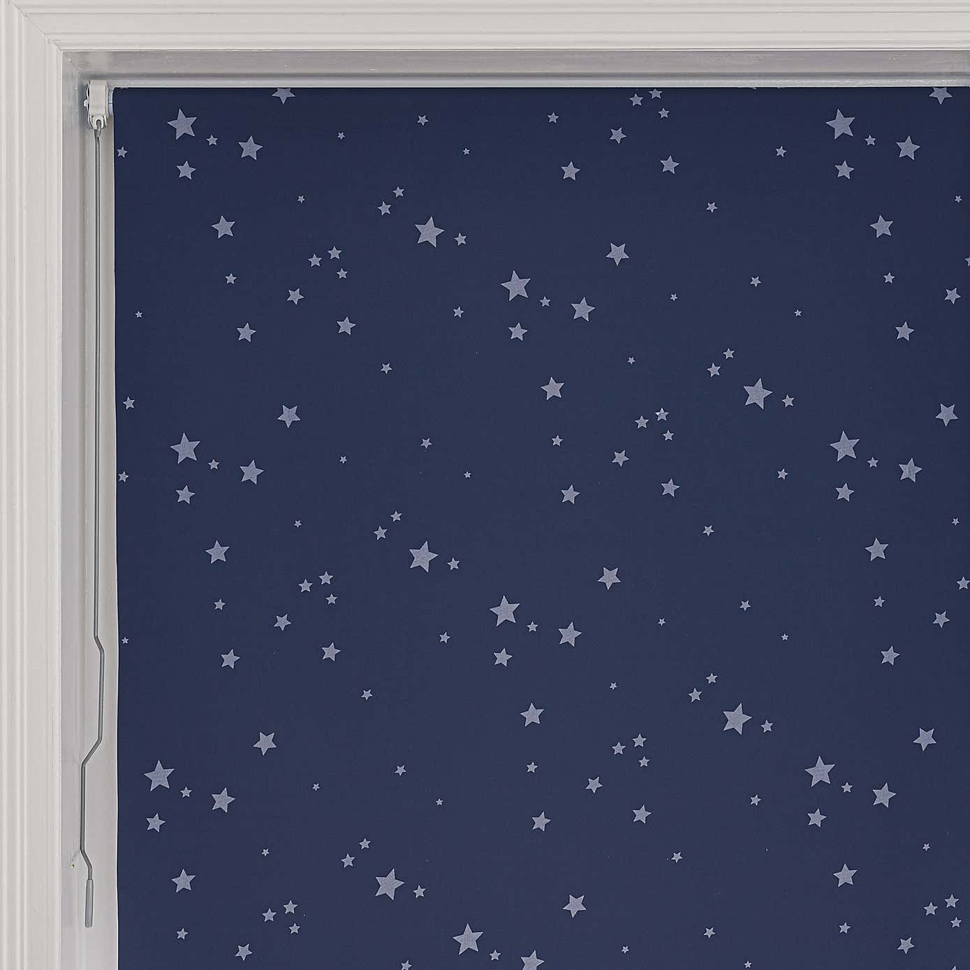 Glow in the Dark Stars Cordless Blackout Roller Blind