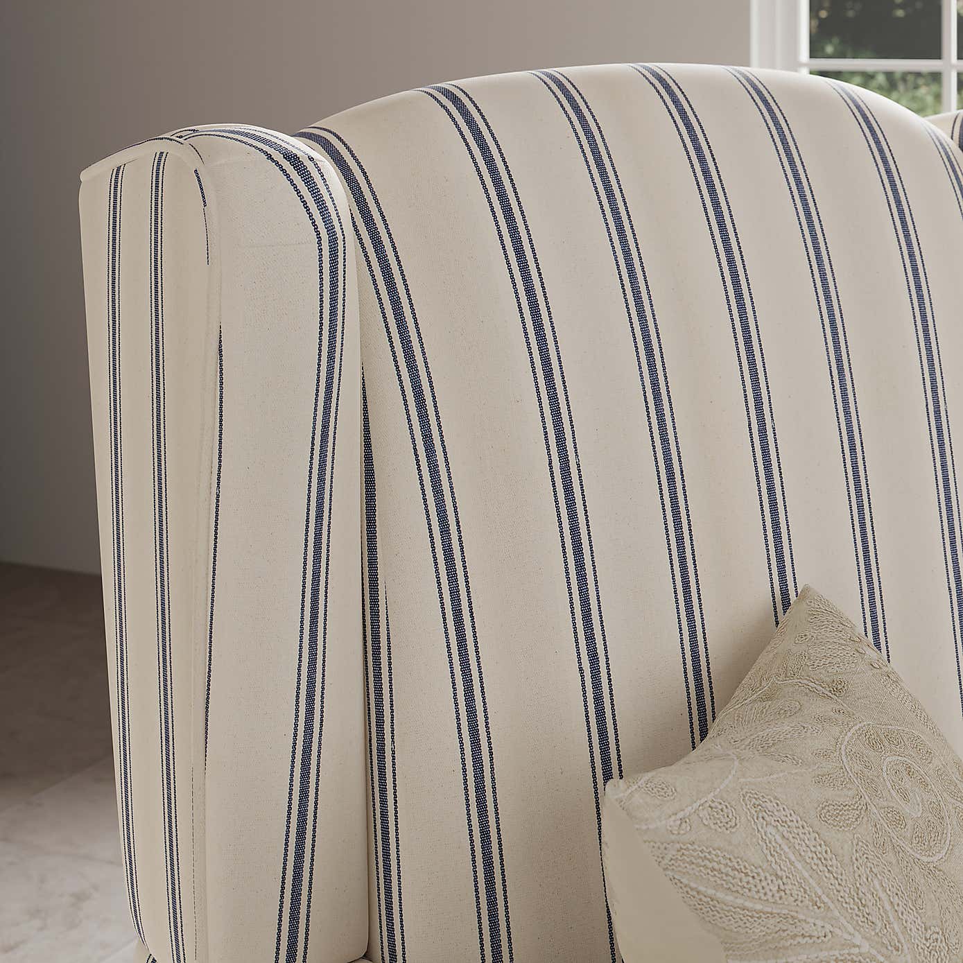 Oswald Folkstone Stripe Grande Armchair