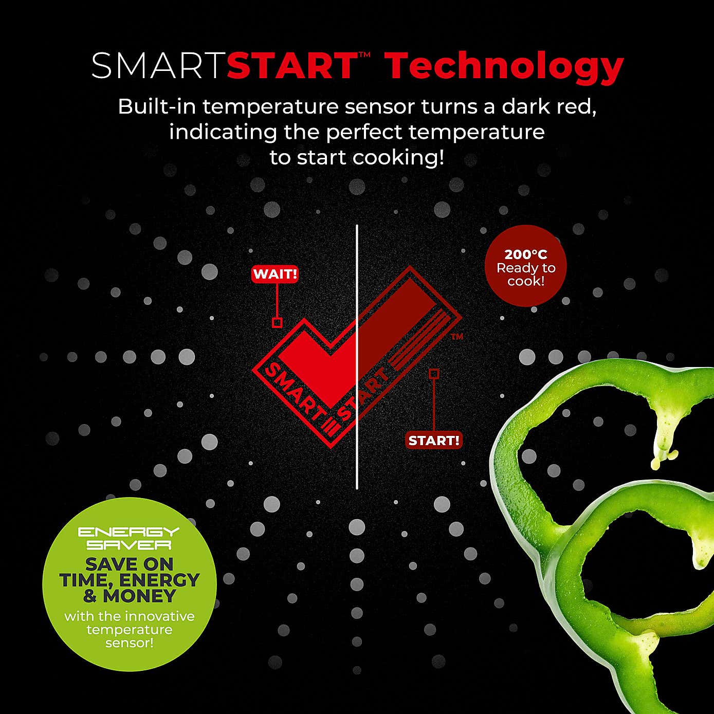 Tower Smart Start Classic Non-Stick Aluminium Wok, 28cm