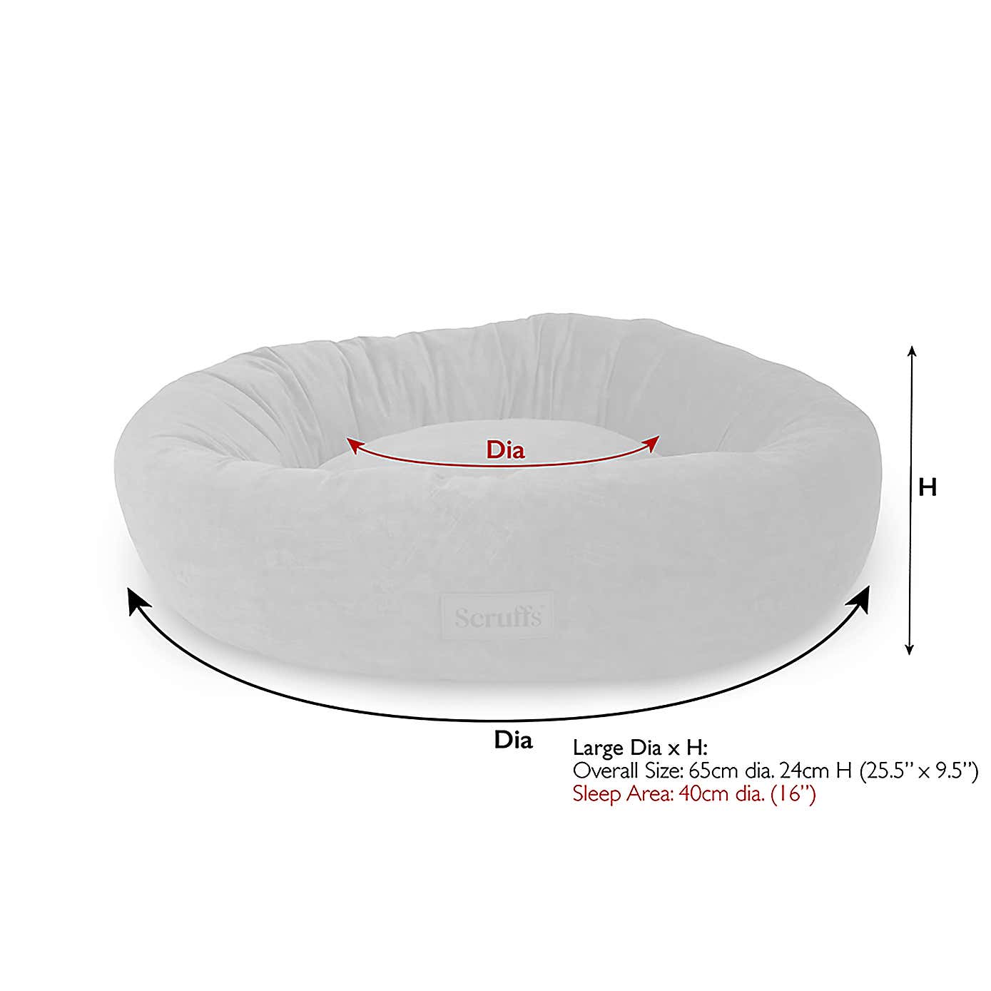 Scruff Oslo Donut Dog Bed