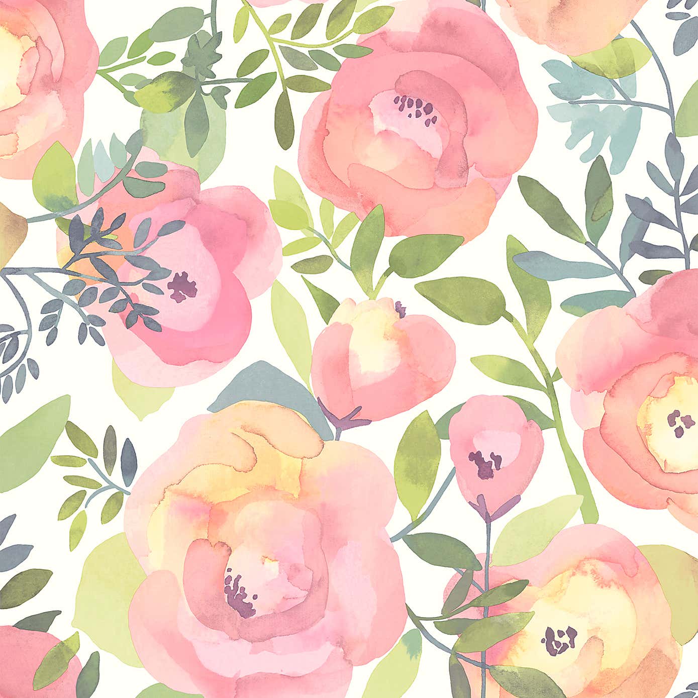 NuWallpaper Peachy Keen Pink Self Adhesive Wallpaper