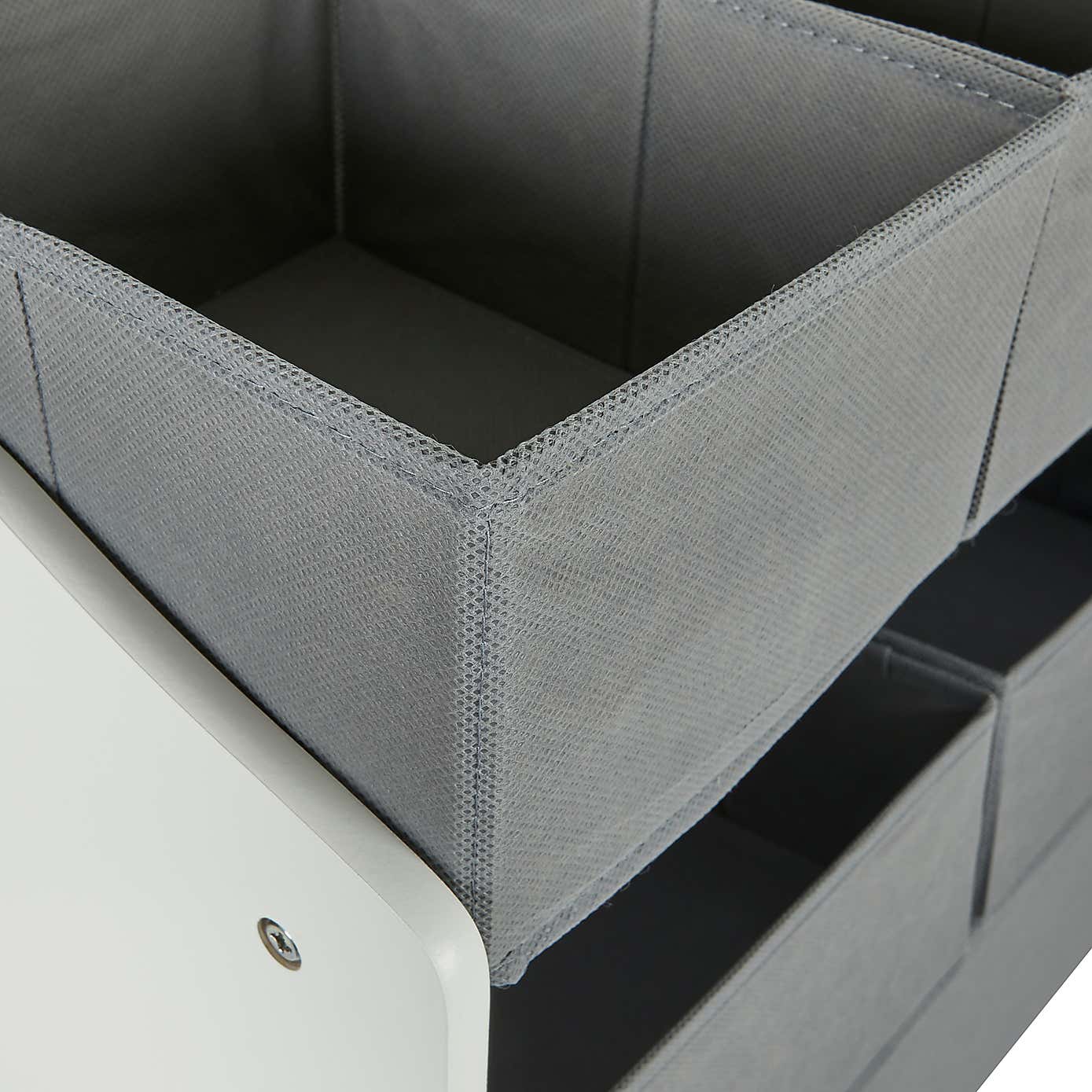 Grey and White Organiser