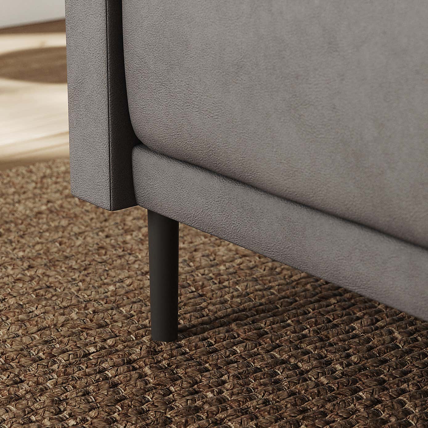 Mae Corner Dining Bench, Faux Leather